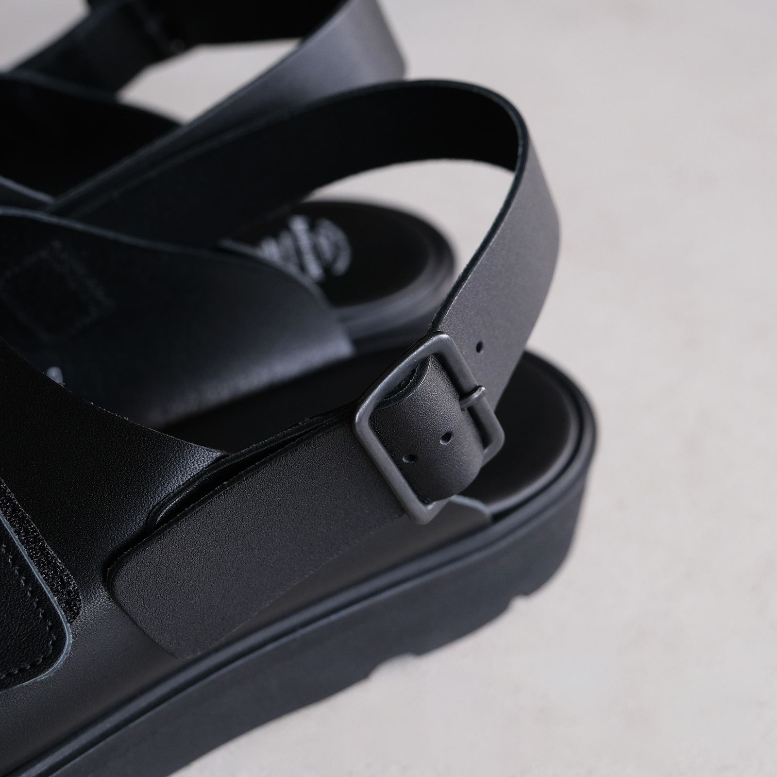 foot the coacher for GP Velcro Sandal -サンダル-（Black / ブラック）