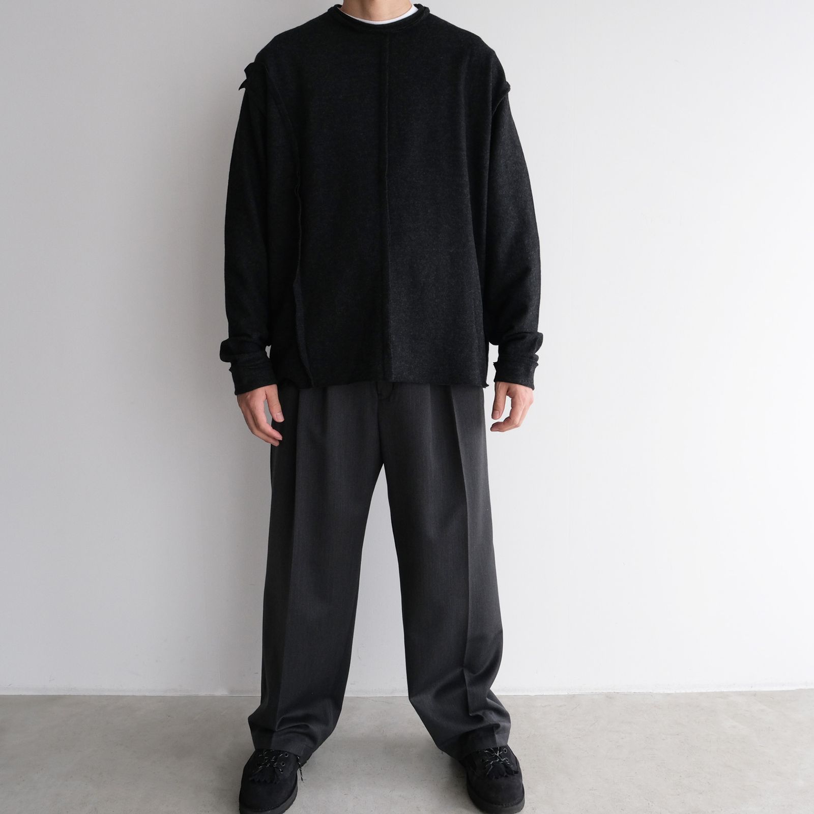 Assemblage Wool Tee -ニット-（Dark Gray / ダークグレー）