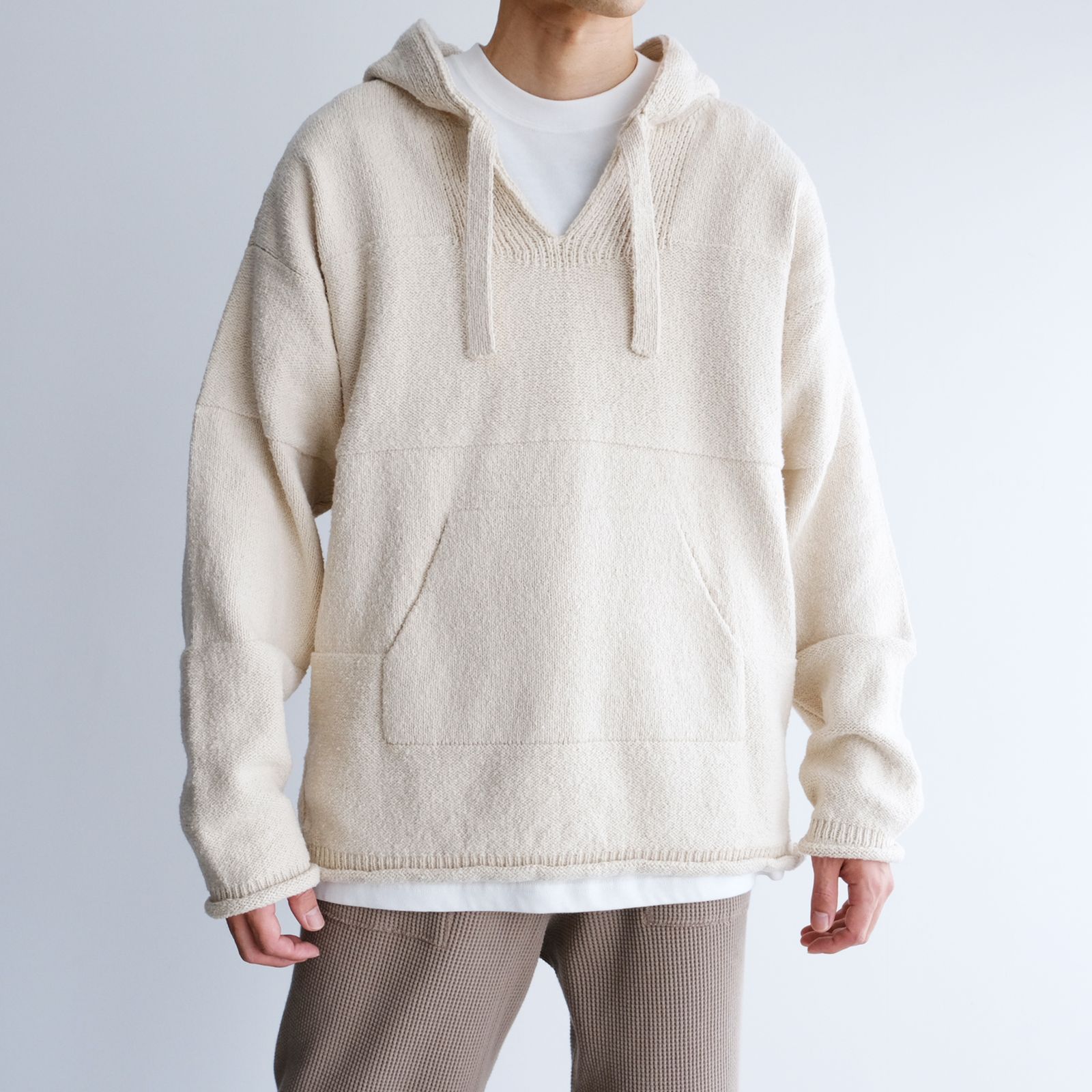 Mexican Knit Hoodie -ニット-（Natural / ナチュラル）