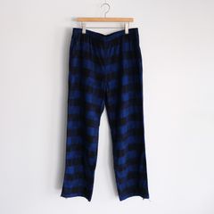 Ikat Check Easy Pants -パンツ-（Navy×Black / ネイビー×ブラック）