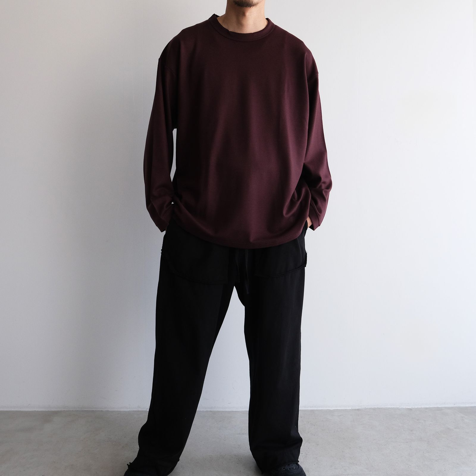 Merino Qualitee -Tシャツ-（Burgundy / バーガンディ）