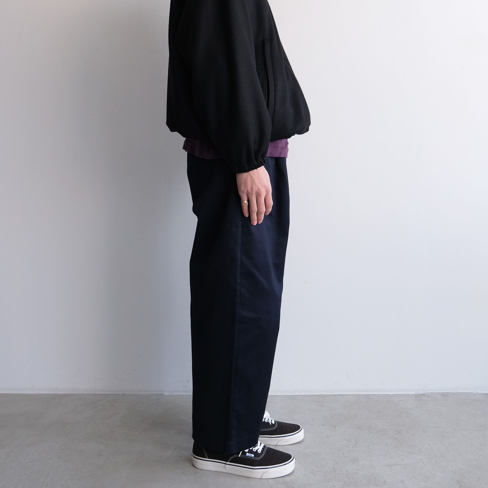 Westpoint Chino Wide Tapered Trousers -パンツ-（Navy / ネイビー）