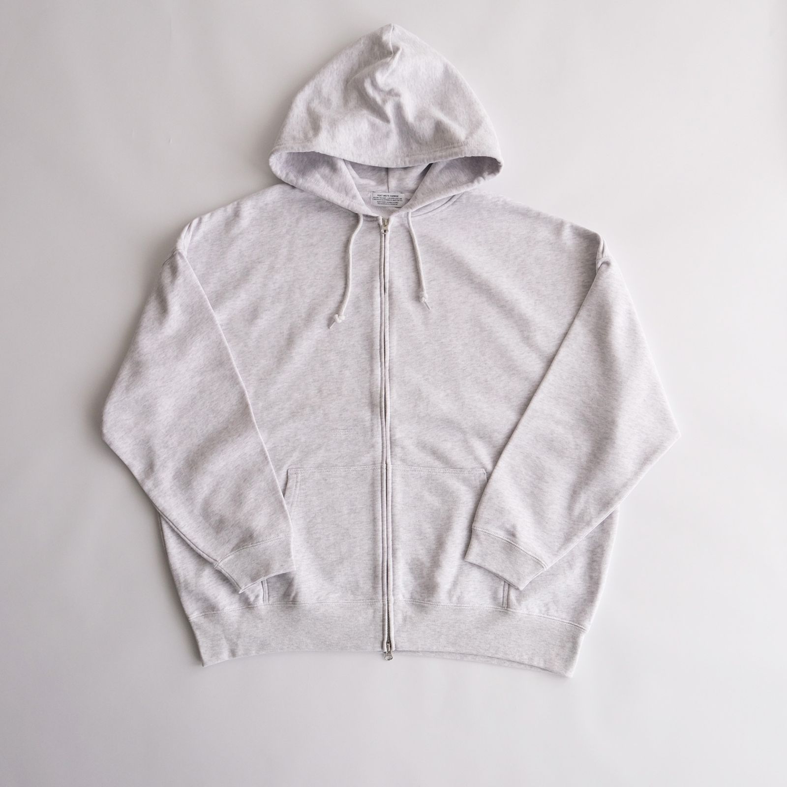 PMD Logo Oversized Zip Hoodie -パーカー-（A.Gray / アッシュグレー）