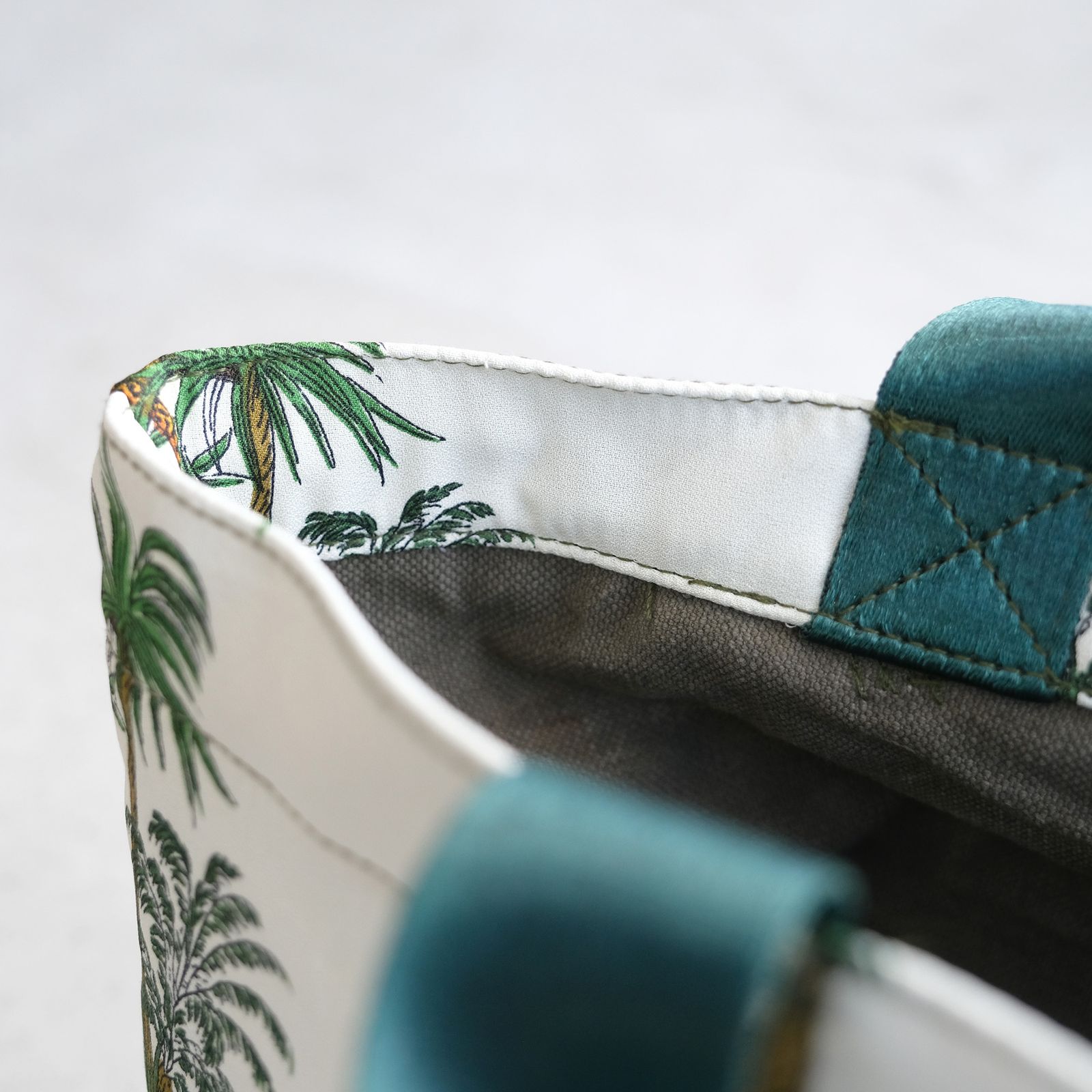 Vintage Tent Fabric W Printed Pattern Bag -バッグ-（jungle /ジャングル）