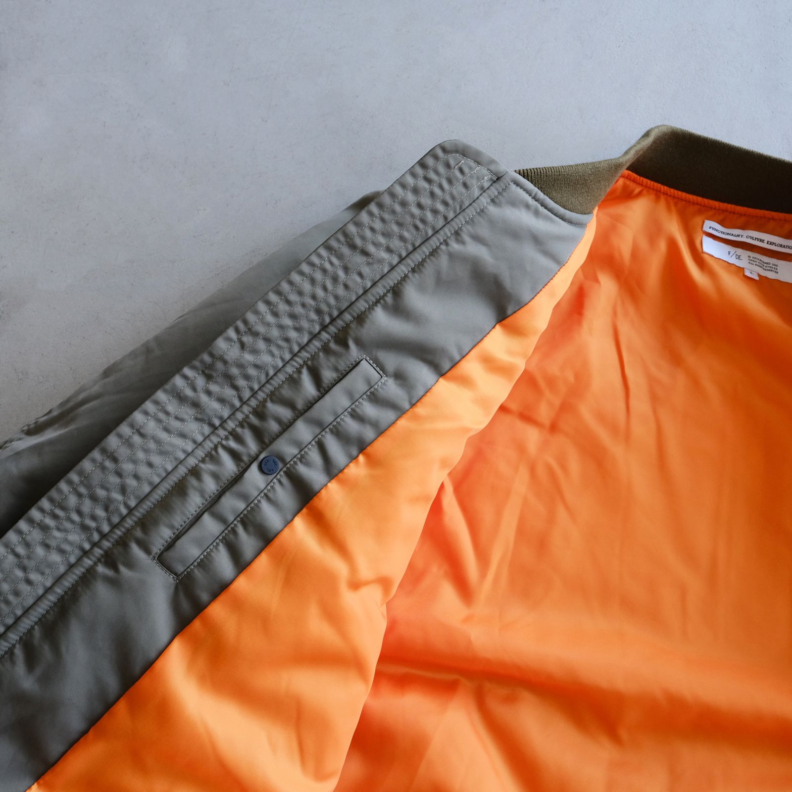 Folding Pleats Flight JK -ジャケット-（Olive / オリーブ）