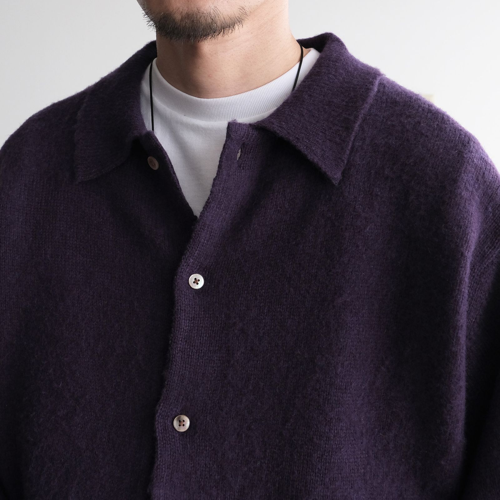 Knit Cardigan -カーディガン-（Purple / パープル）