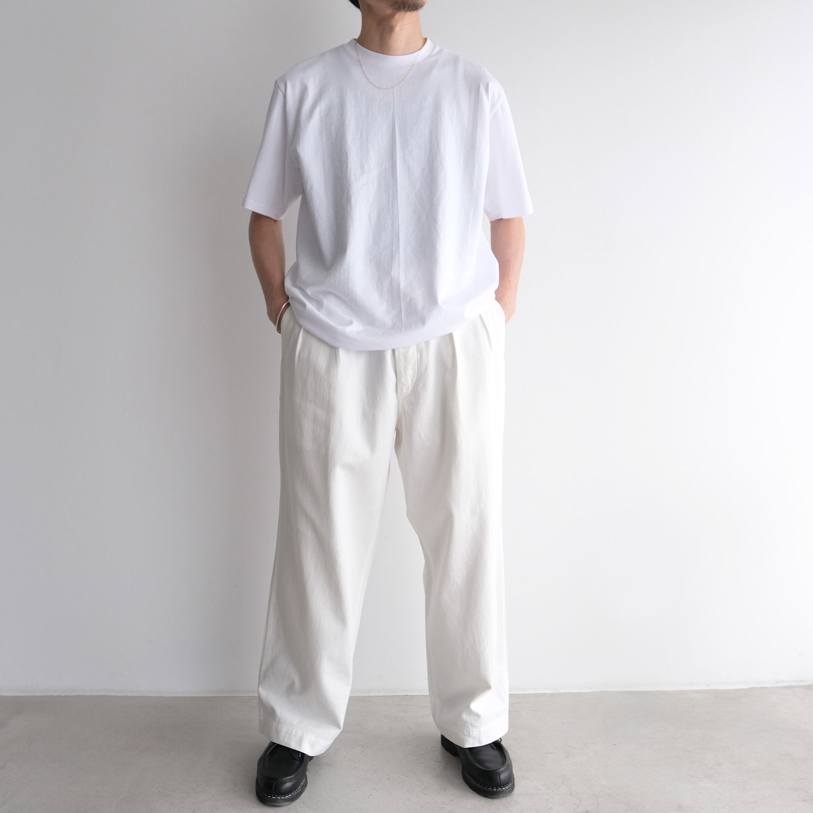 Satin Military Pants -パンツ-（Off White / オフホワイト）