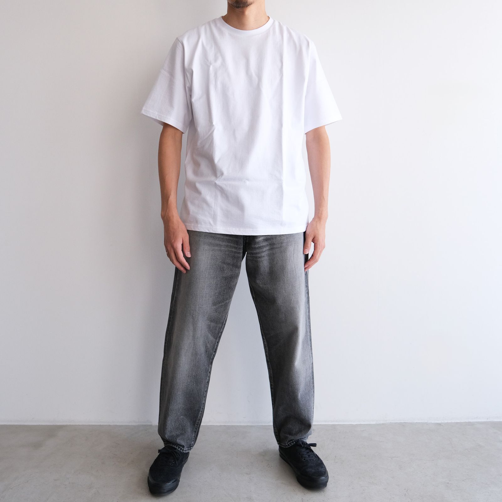 Selvage Denim Five Pocket Tapered Pants -パンツ-（Black Light Fade / ブラックライトフェード）