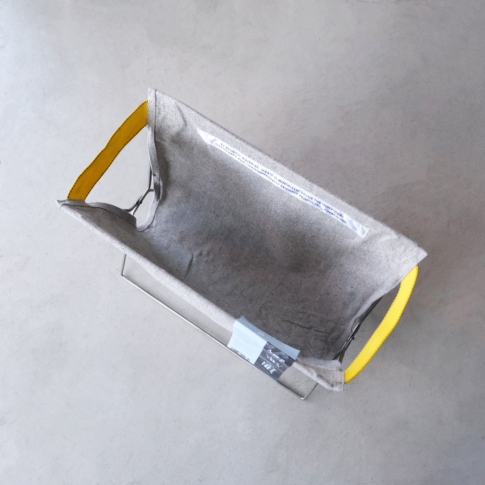 FOLDING BAG STORAGE FOR CAFÉ -収納-（Ivory Black Mix / アイボリーブラックミックス）