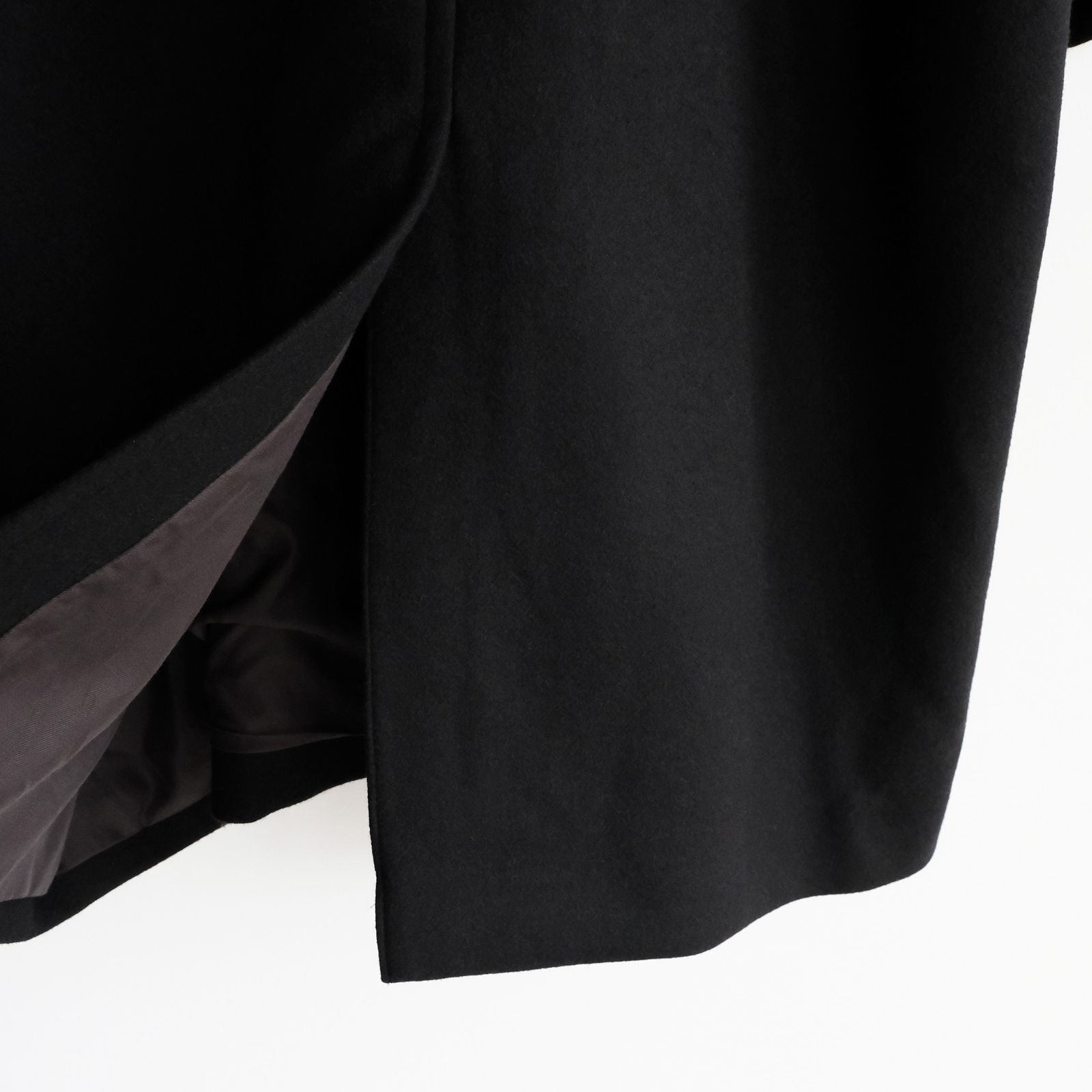 Light Melton Oversized Coat -コート-（Black / ブラック）GU263-10420B