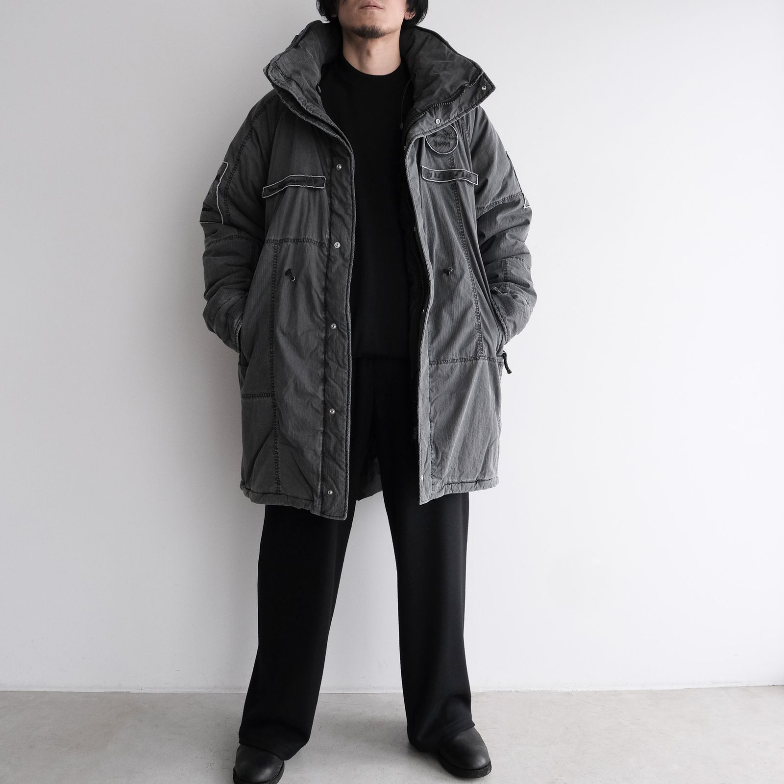Padded Tactical Field Coat（INNAT×WILD THINGS）-コート-（Black / ブラック）