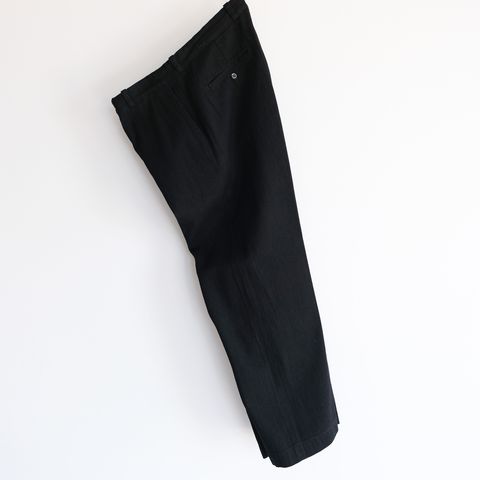 Black Twill Trousers -パンツ-（Black / ブラック）
