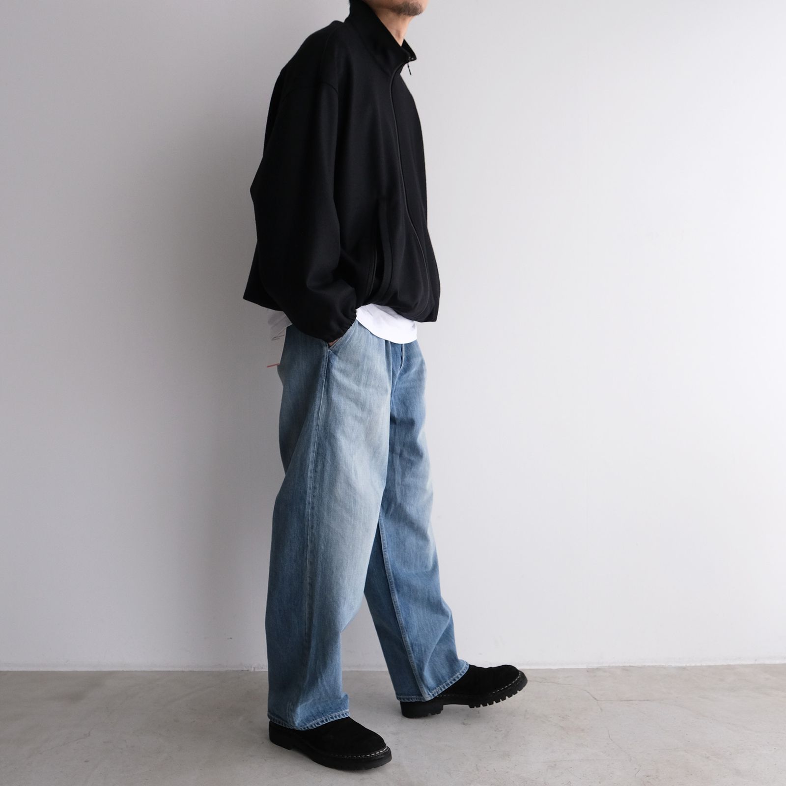 Selvage Denim Two Tuck Pants -デニムパンツ-（Indigo Light Fade / インディゴライトフェード）GU261-40061LB