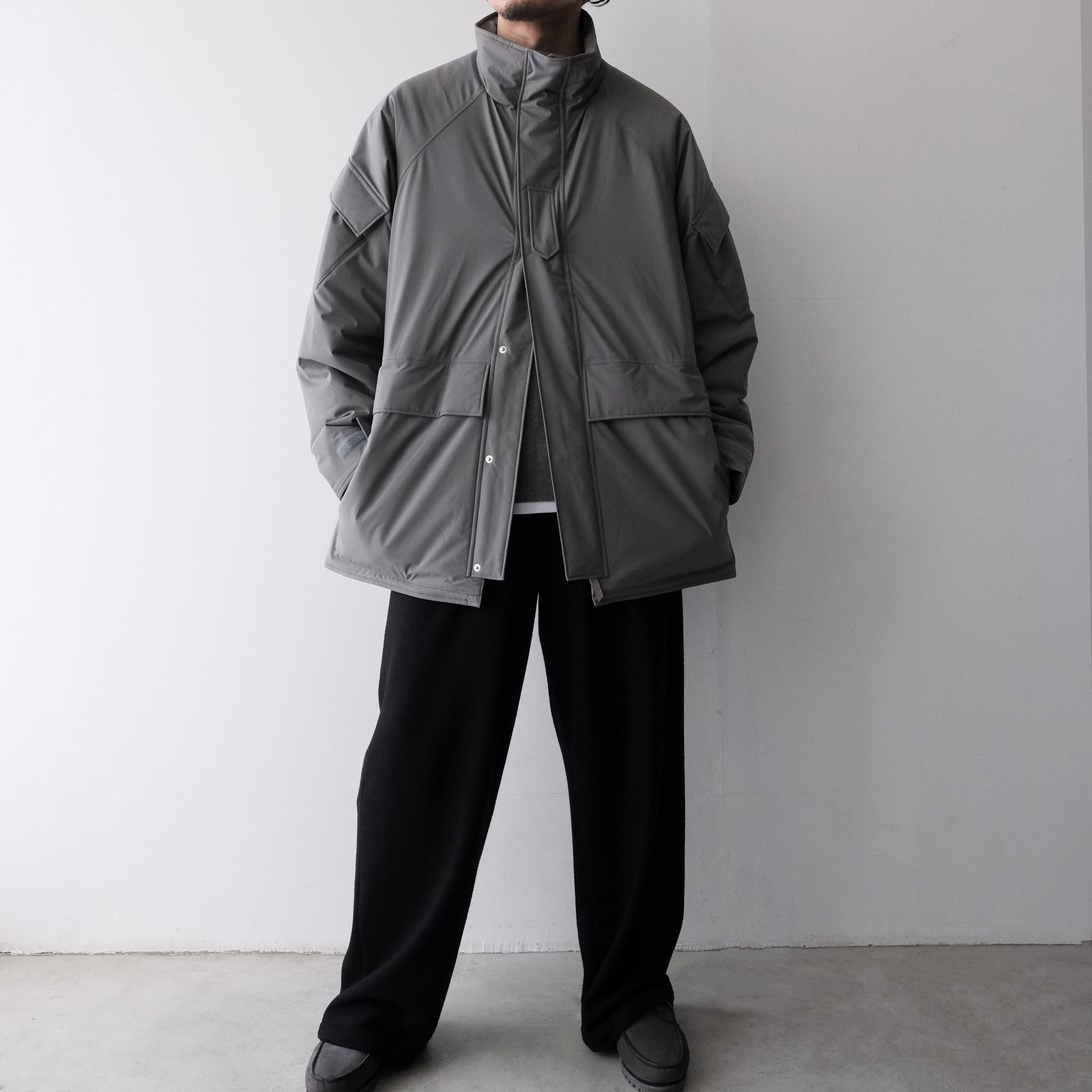 PERTEX SHIELD Insulated Military Parka -ジャケット-（Stone Gray / ストーングレー）GM263-30271