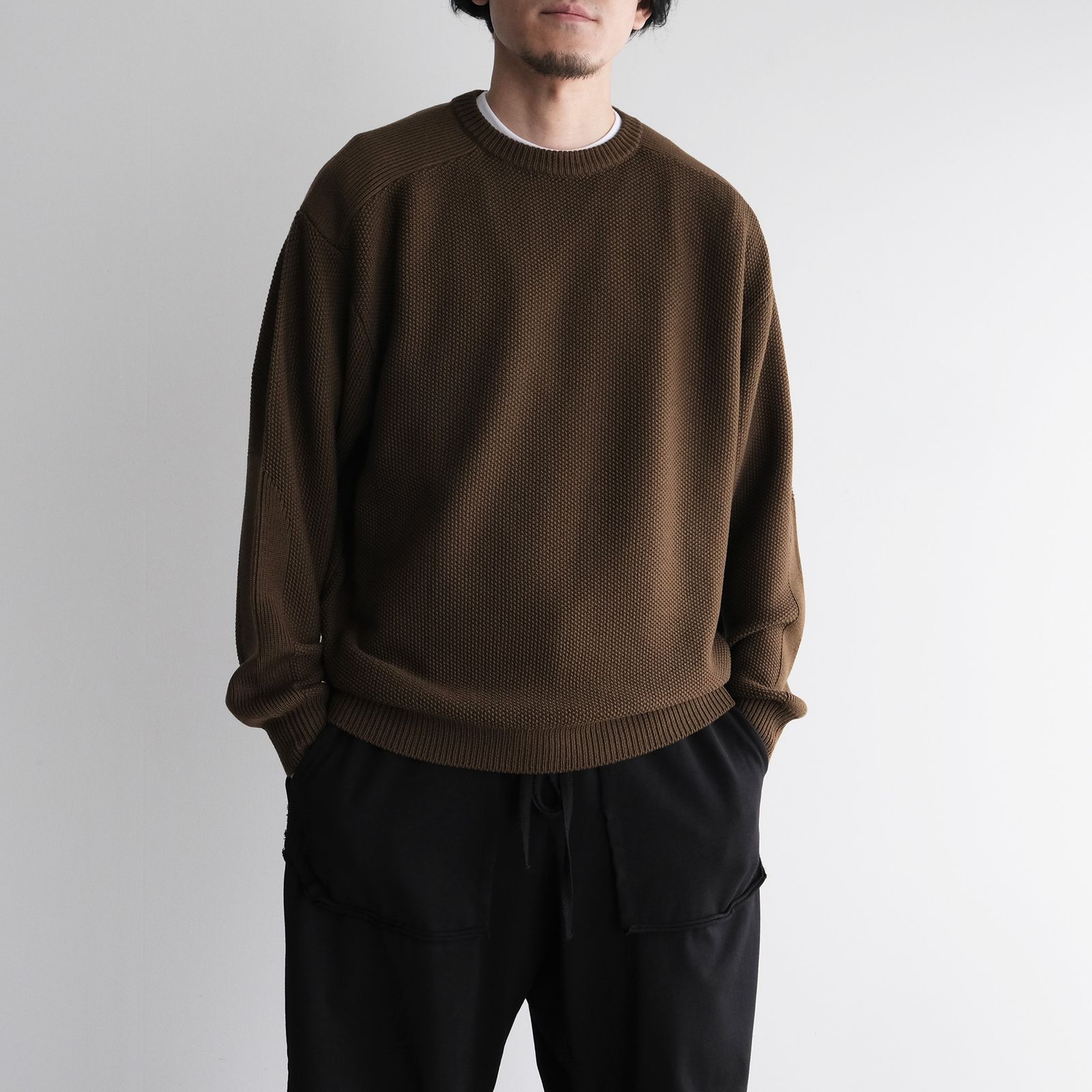 Soft Wool Command Sweather -ニット-（Brown / ブラウン）GU263-80600
