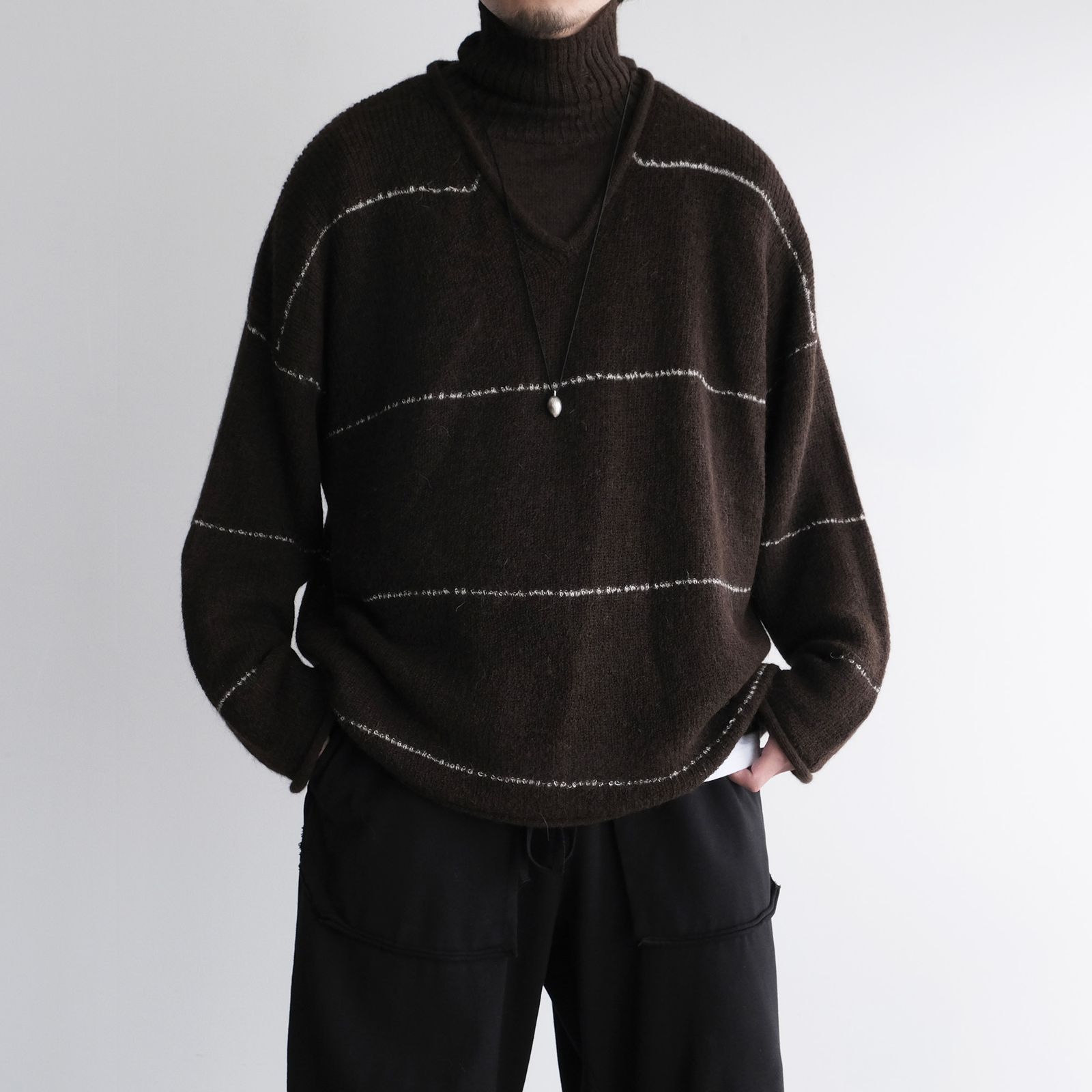 Turtleneck Sweater -ニット-（Brown / ブラウン）