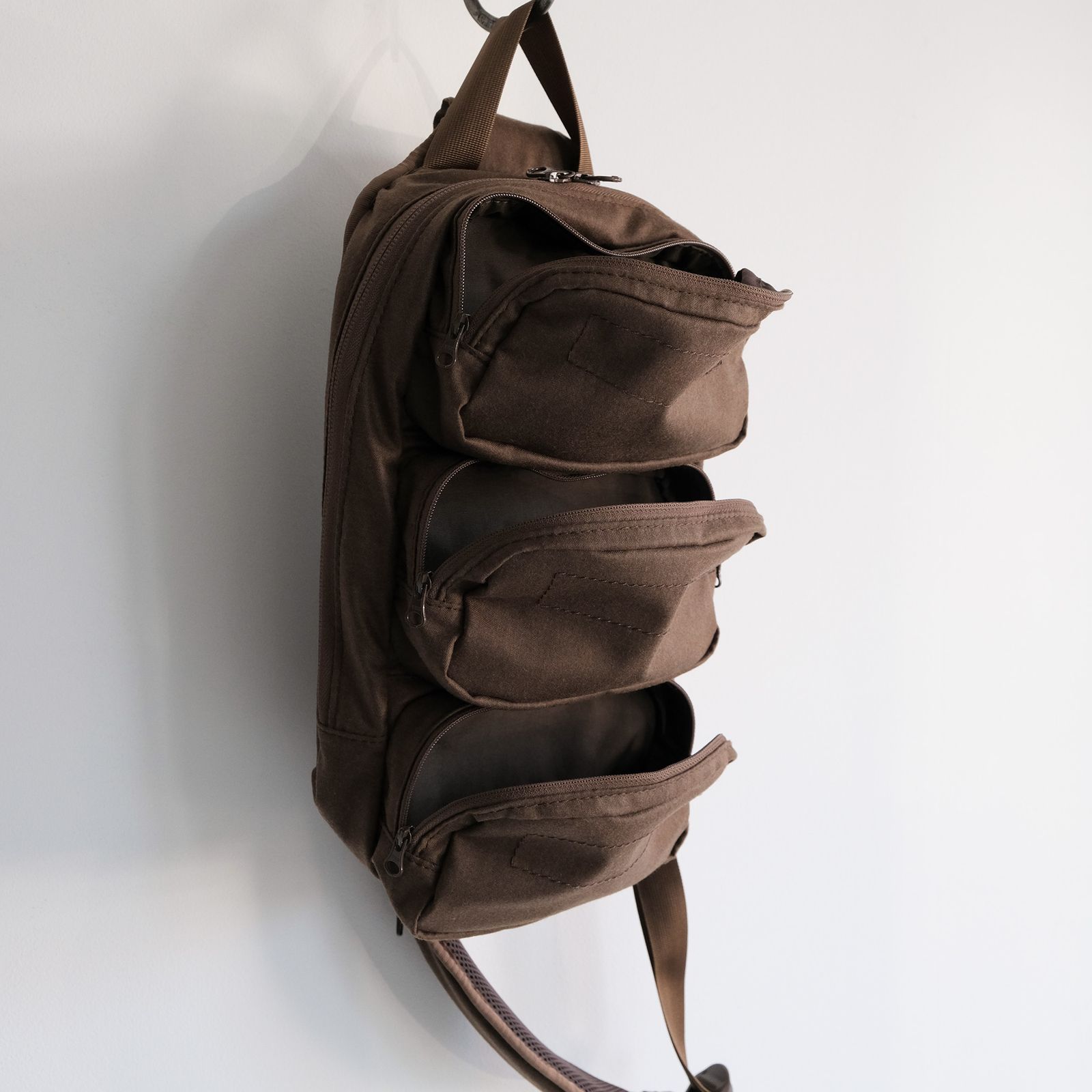 Fine Wool Saxony Medium Shoulder Bag -バッグ-（Brown / ブラウン）GU263-90428