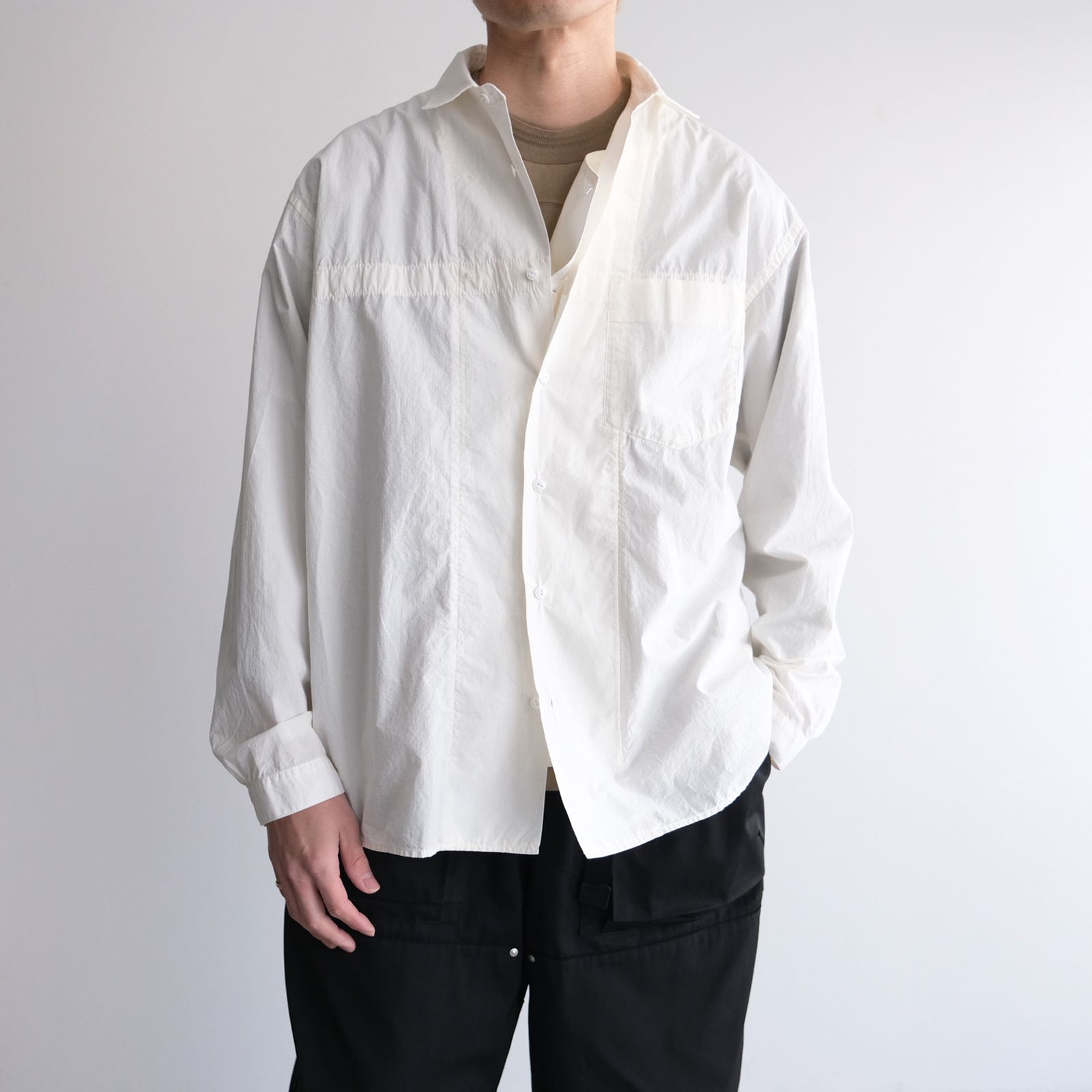 Loose Box Shirt - シャツ -（White / ホワイト）