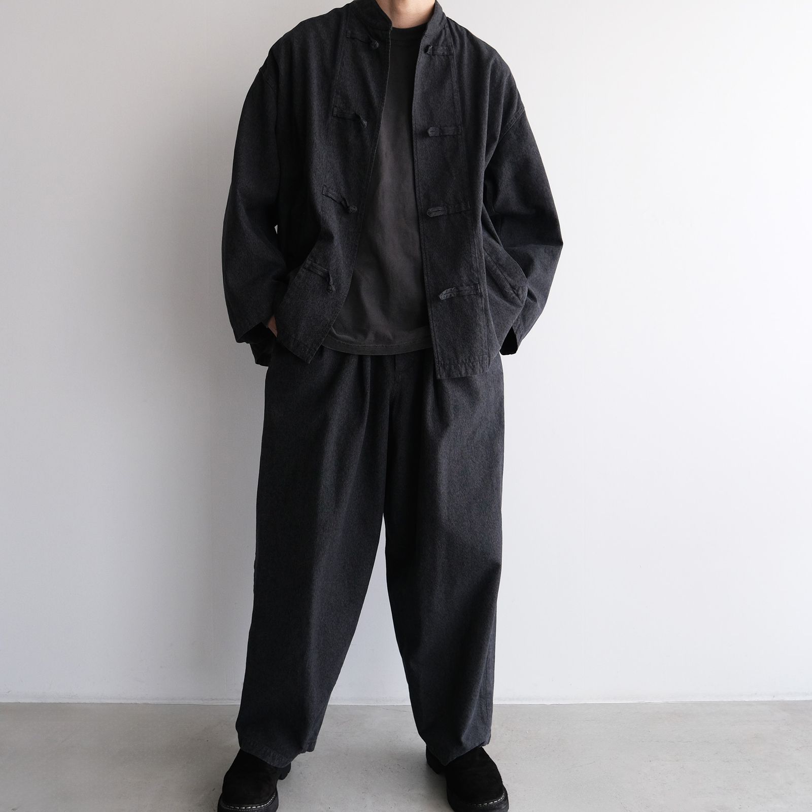 Sulfr Dyed Gabardine Two Tuck Easy Pants -パンツ-（Gray / グレー）GM261-40201