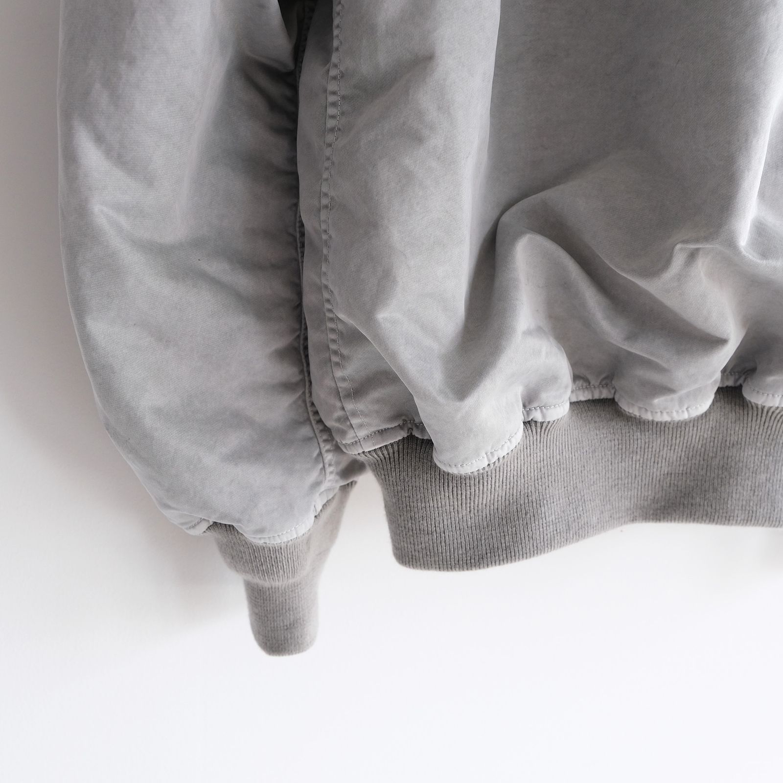 Hand-Dyed Bomber Jacket -ジャケット-（Gray / グレー）