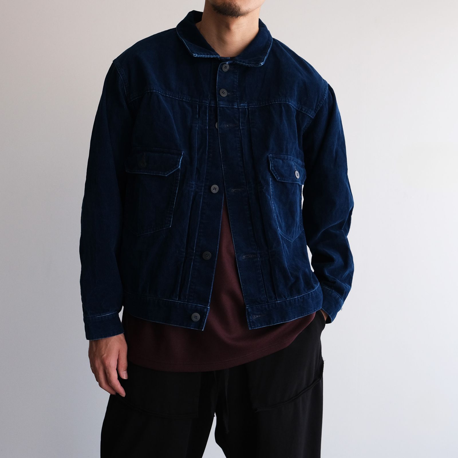 Merino Qualitee -Tシャツ-（Burgundy / バーガンディ）