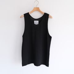 Linen Pique Tank Top -タンクトップ-（Black / ブラック）