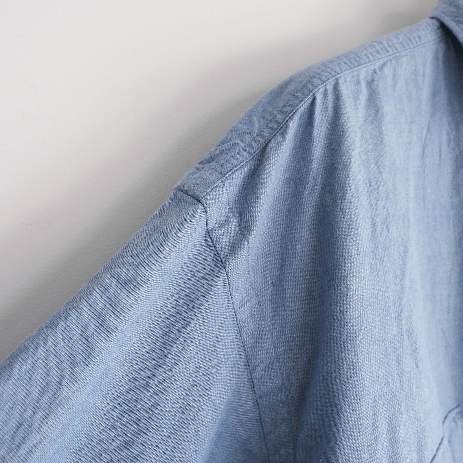 Cotton Chambray Work Shirt -シャツ-（Blue / ブルー）