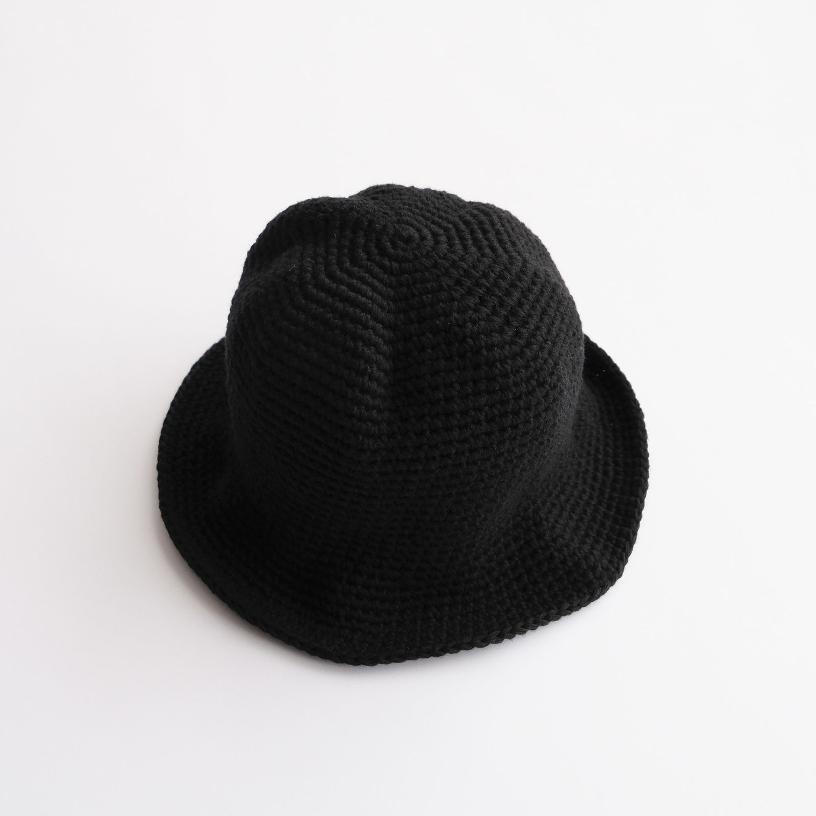 Hand Made Knit Wool Balloon Hat -ハット-（Black / ブラック）