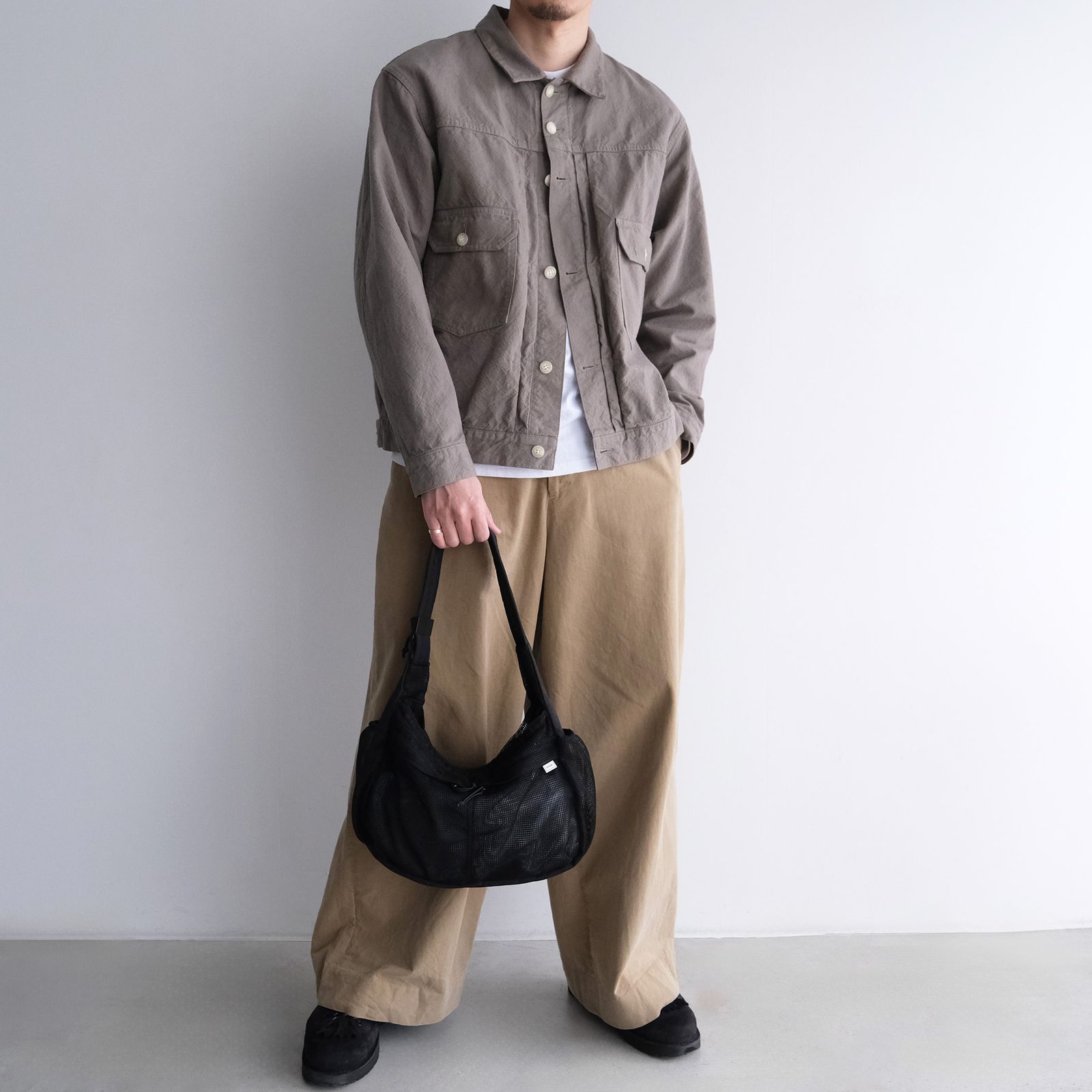 Mesh Shoulder Bag -バッグ-（Black / ブラック）