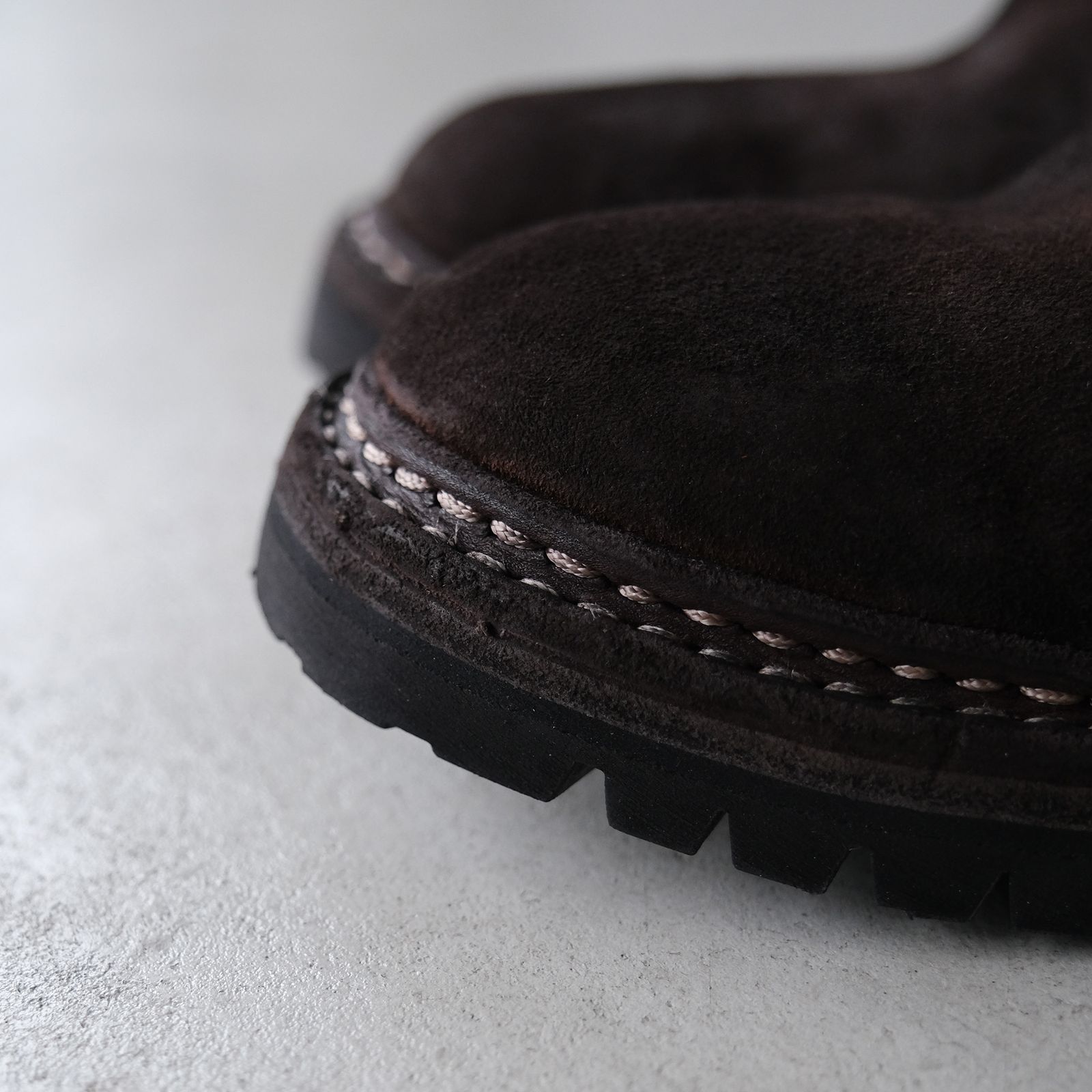 796V_N Calf Reverse Shoes Back Zip Boot -ブーツ-（Brown / ブラウン）