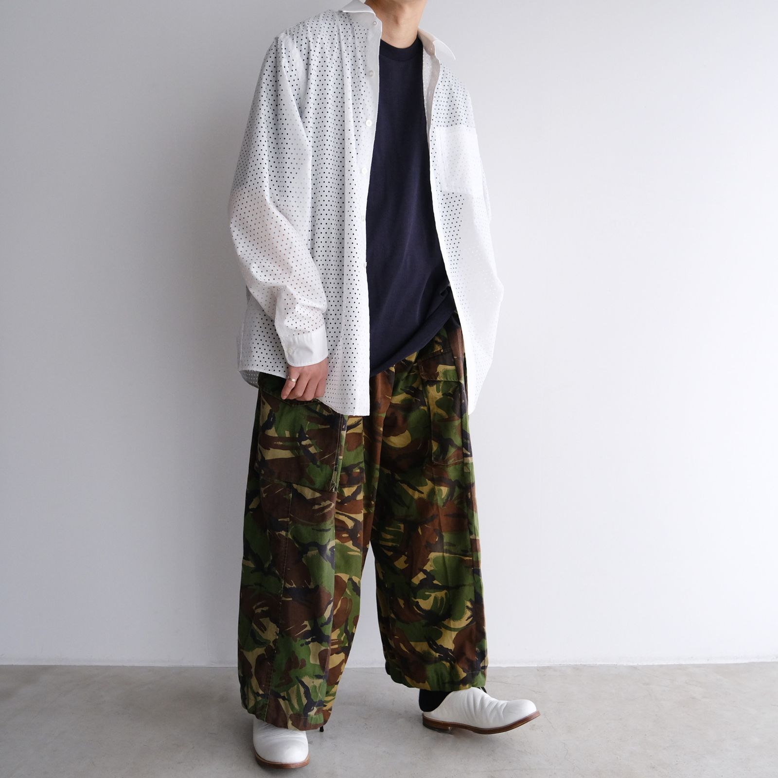 Punching：L/S Shirts -シャツ-（White / ホワイト）