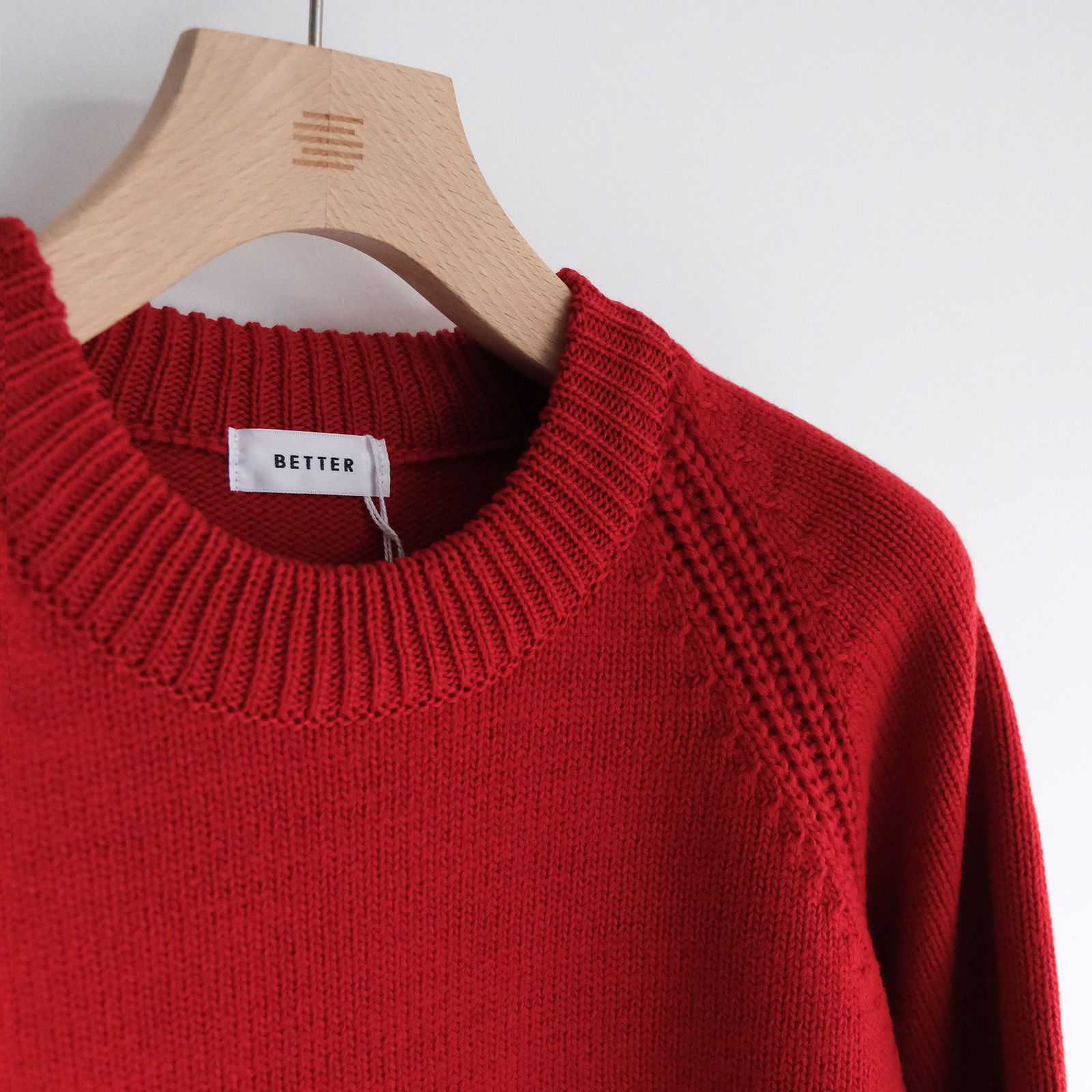 5 Gauge Raglan Jumper -ニット-（Red / レッド）