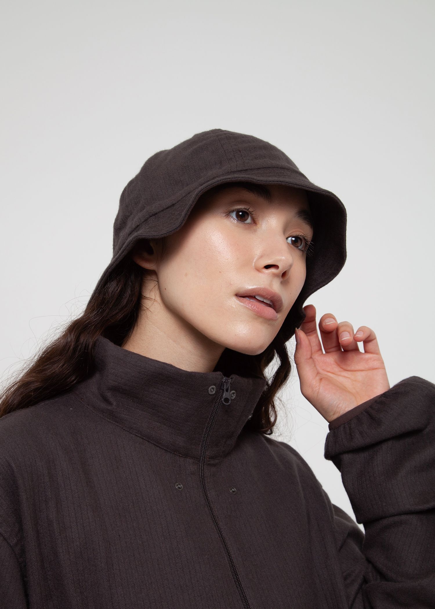 SAUNAS"サ"Towel Cloth Hat -帽子-（Charcoal Gray / チャコールグレー）