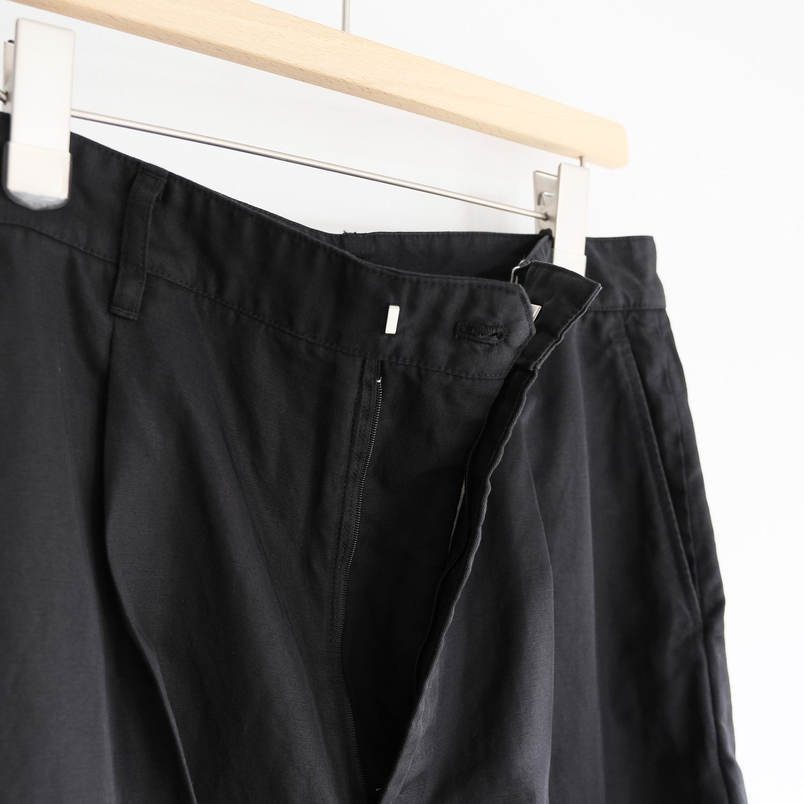 Cotton Washer Half Pants -ショーツ-（Black / ブラック）