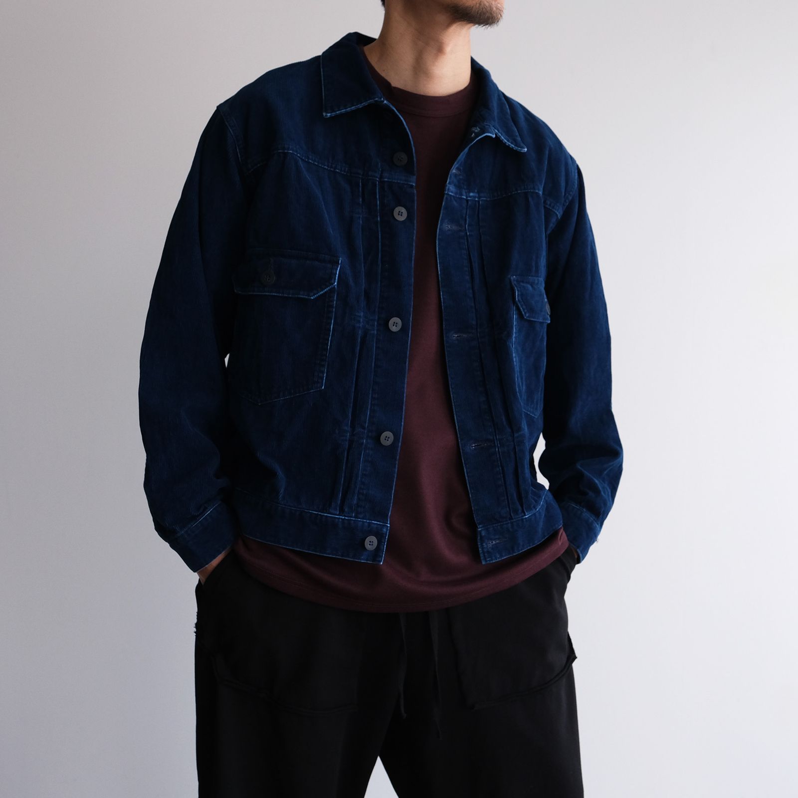 Merino Qualitee -Tシャツ-（Burgundy / バーガンディ）
