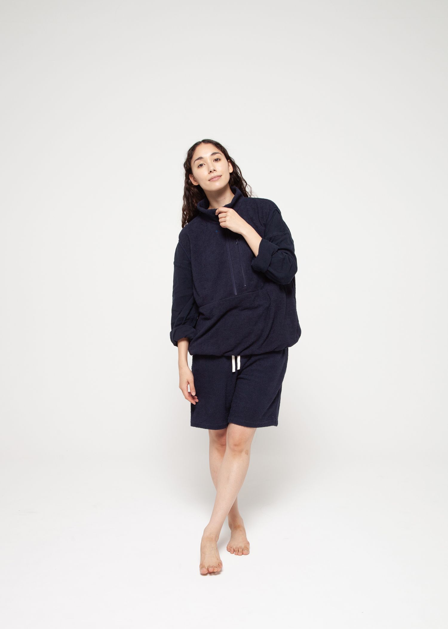 "towel Cloth Shorts Pants" -ショーツ-（Black / ブラック）