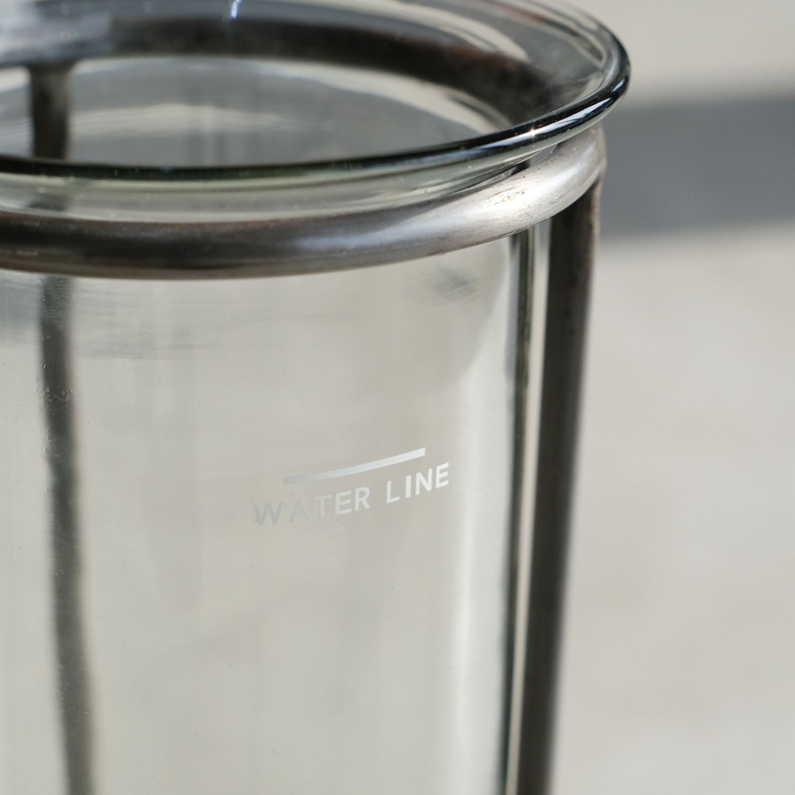 PUEBCO - GLASS TUBE WITH STAND -フラワーベース-（Silver