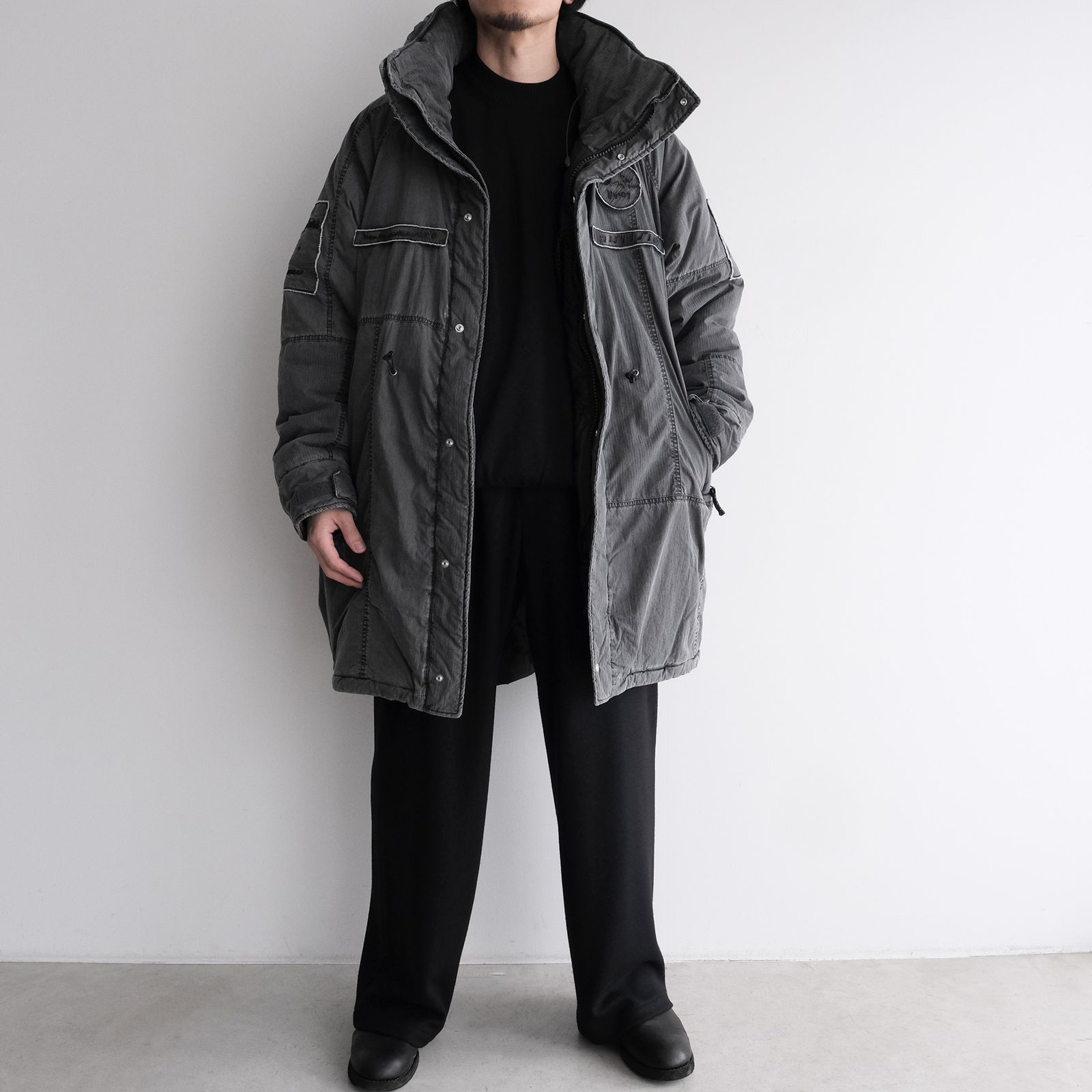 Padded Tactical Field Coat（INNAT×WILD THINGS）-コート-（Black / ブラック）