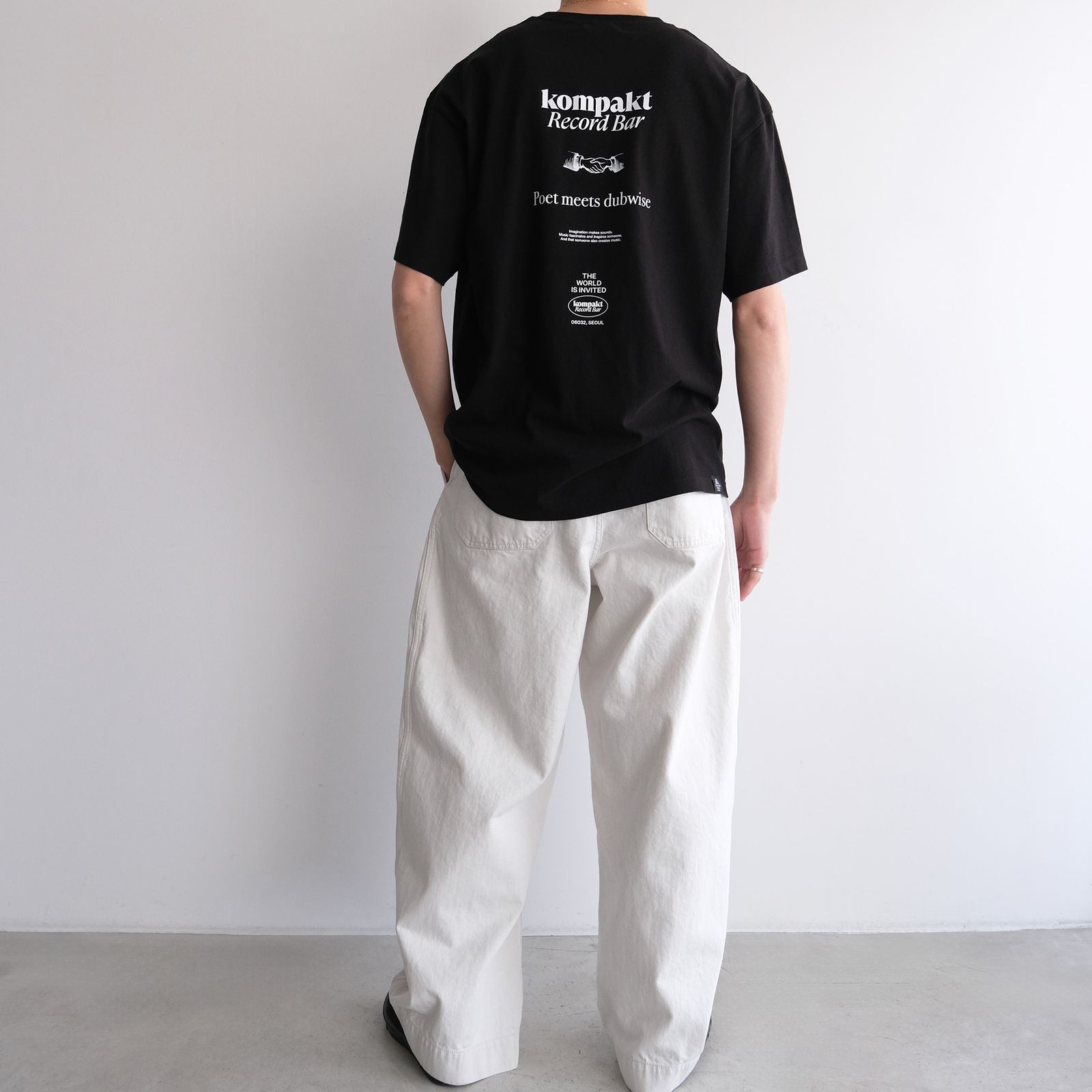 Kompakt Record Bar + PMD Loosefit T-Shirt -Tシャツ-（Black / ブラック）