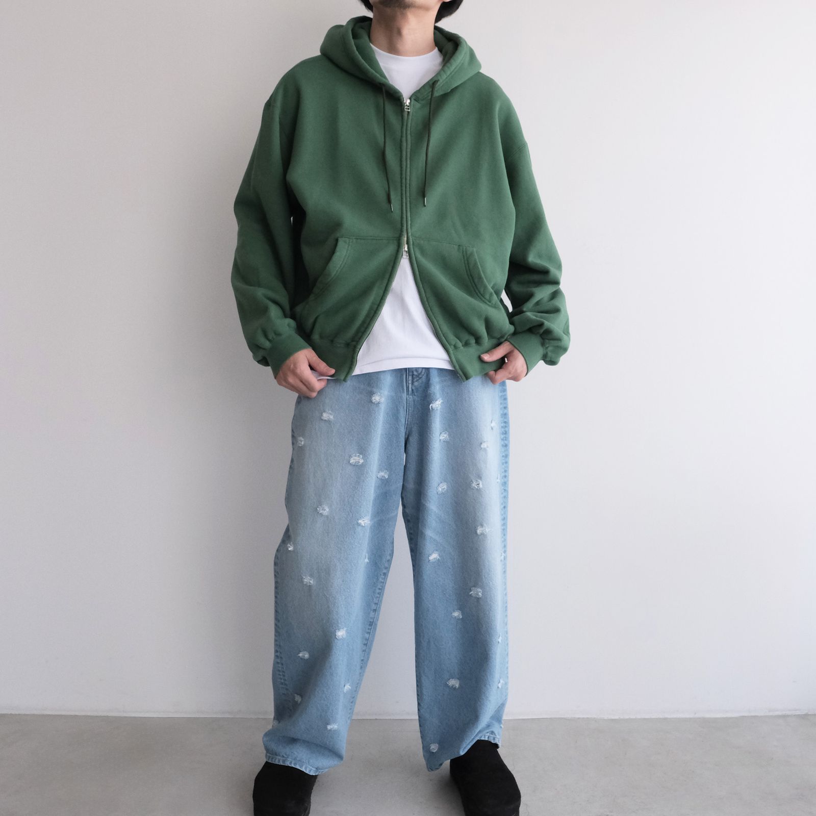 Jumberca Zip Up Hoodie -パーカー-（Green / グリーン）