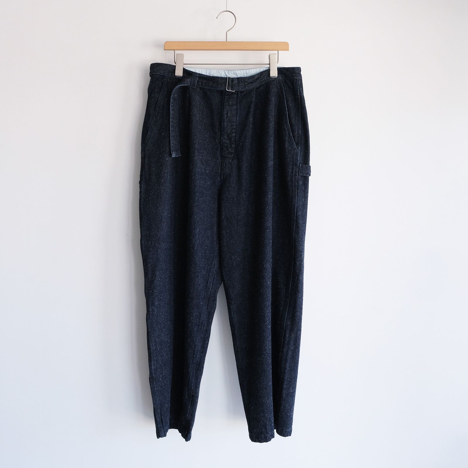 Silk Denim Belted Pants -デニム-（Indigo / インディゴ）