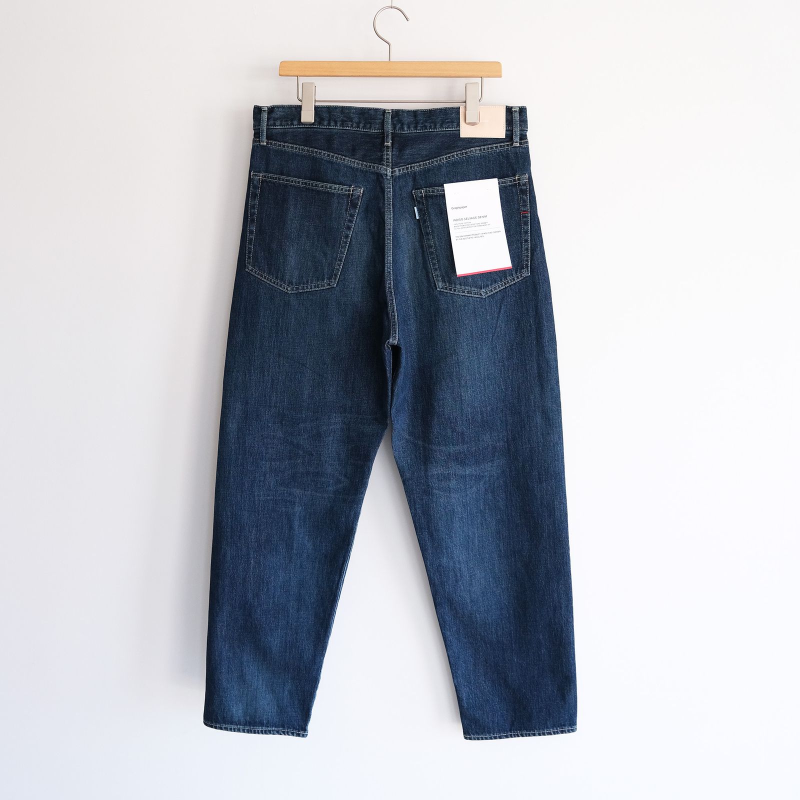 Selvage Denim Five Pocket Tapered Pants -パンツ-（Indigo Dark Fade / インディゴダークフェード）