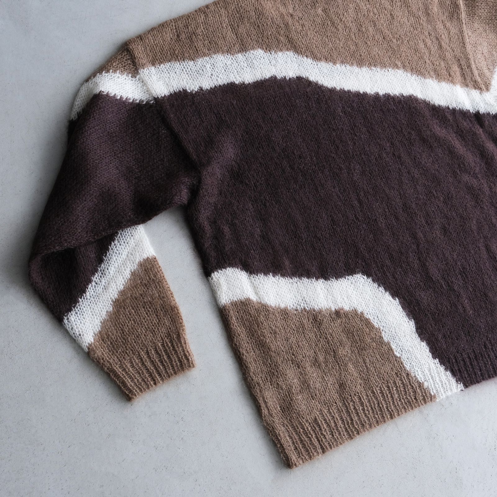 Hand Knitted Mohair Sweater -ニット-（Brown / ブラウン）