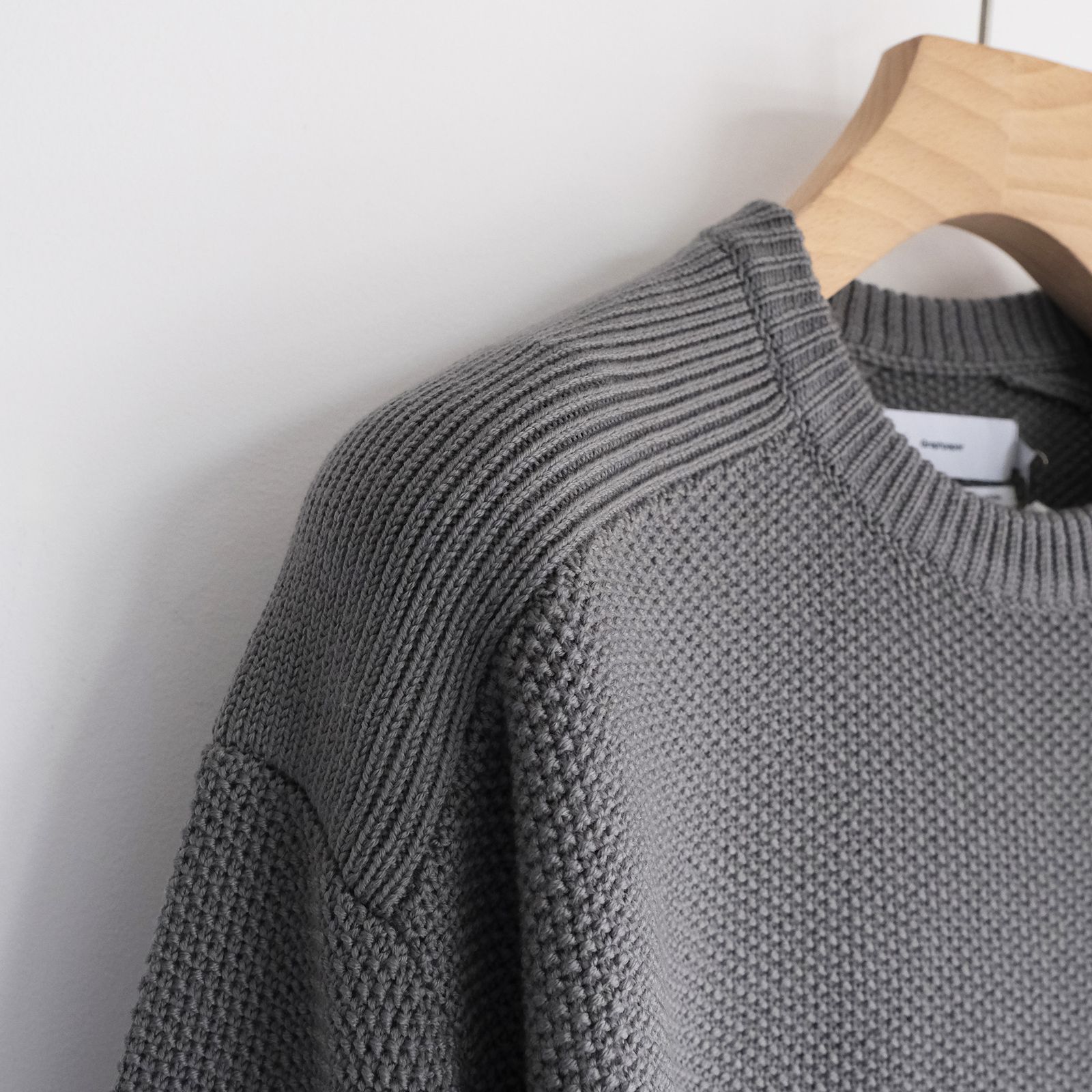 Soft Wool Command Sweather -ニット-（Stone Gray / ストーングレー）GU263-80600