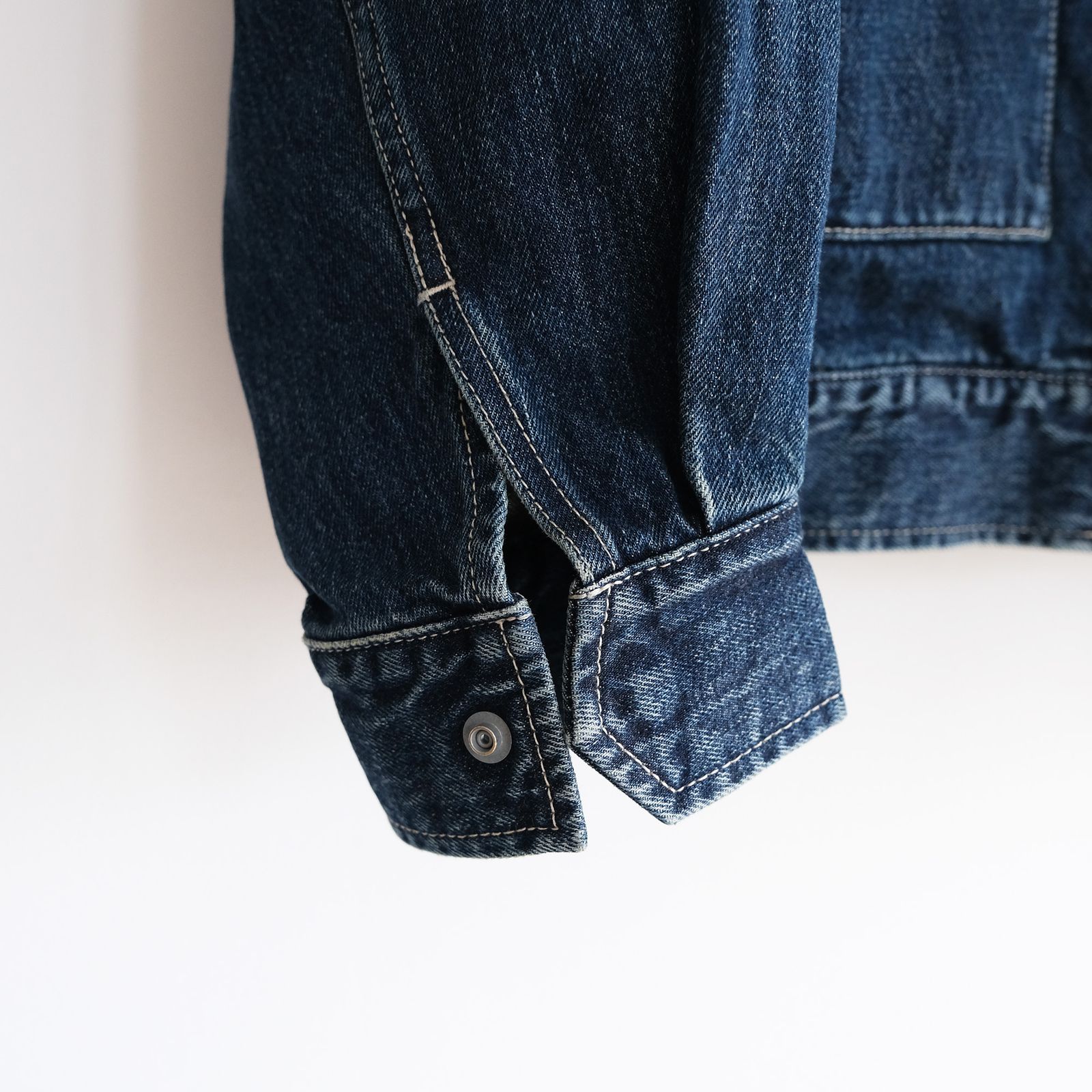 Selvage Denim Zip Jacket -デニムジャケット-（Indigo Dark Fade / インディゴダークフェイド）