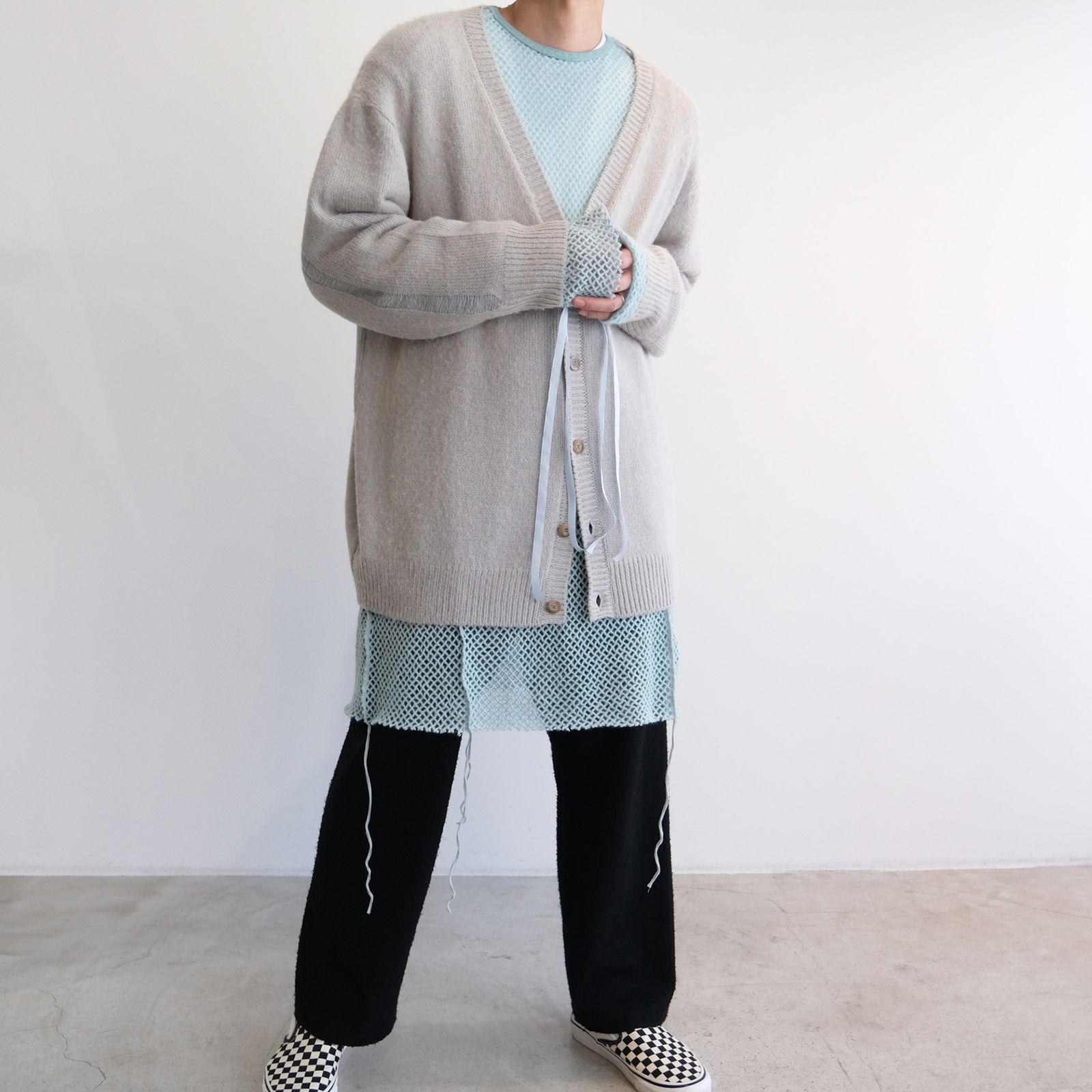 『MOHAIR LONG SLEEVE』-ニット-（SAX / サックス）