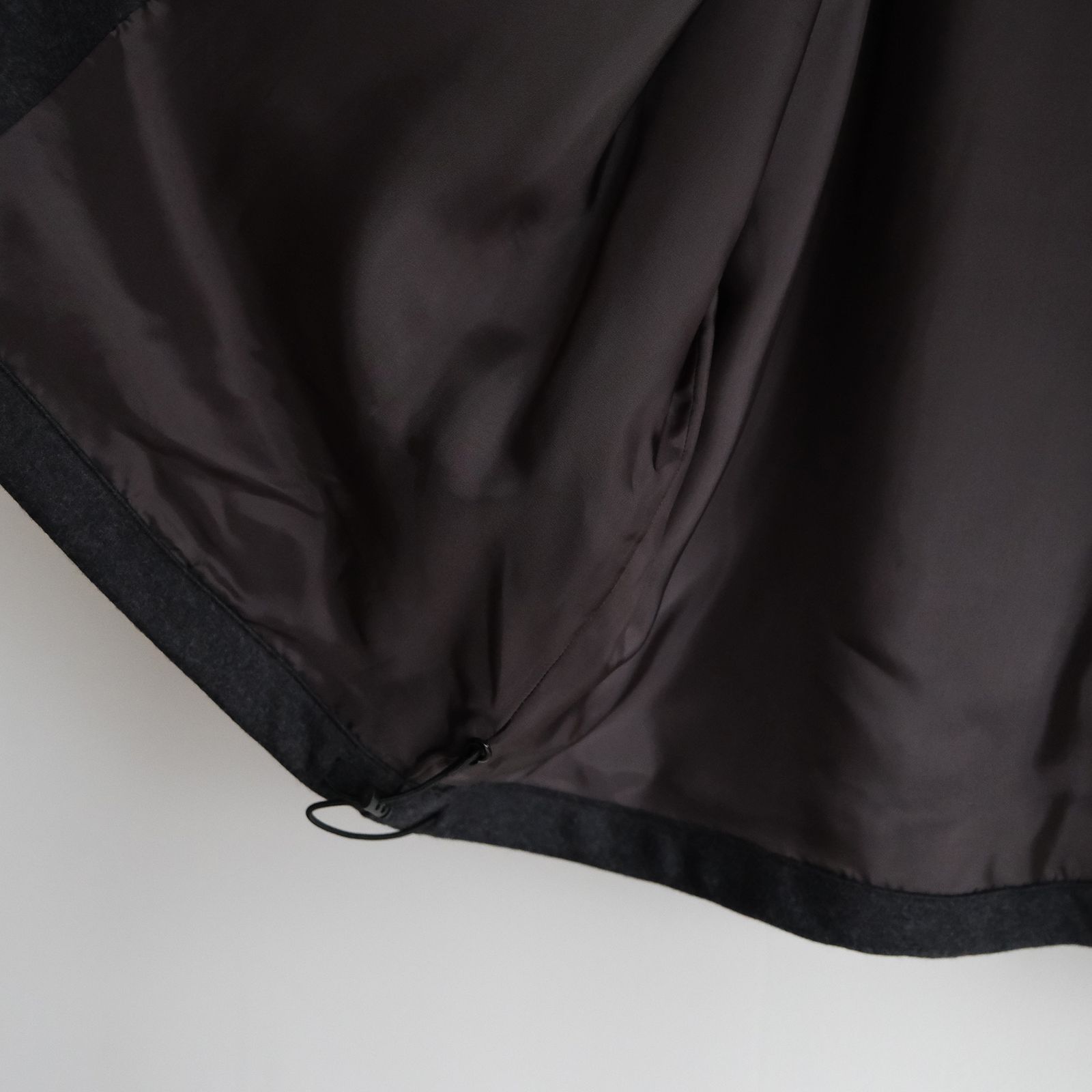 Wool Smooth Flannel Track Blouson -ブルゾン-（Gray / グレー）