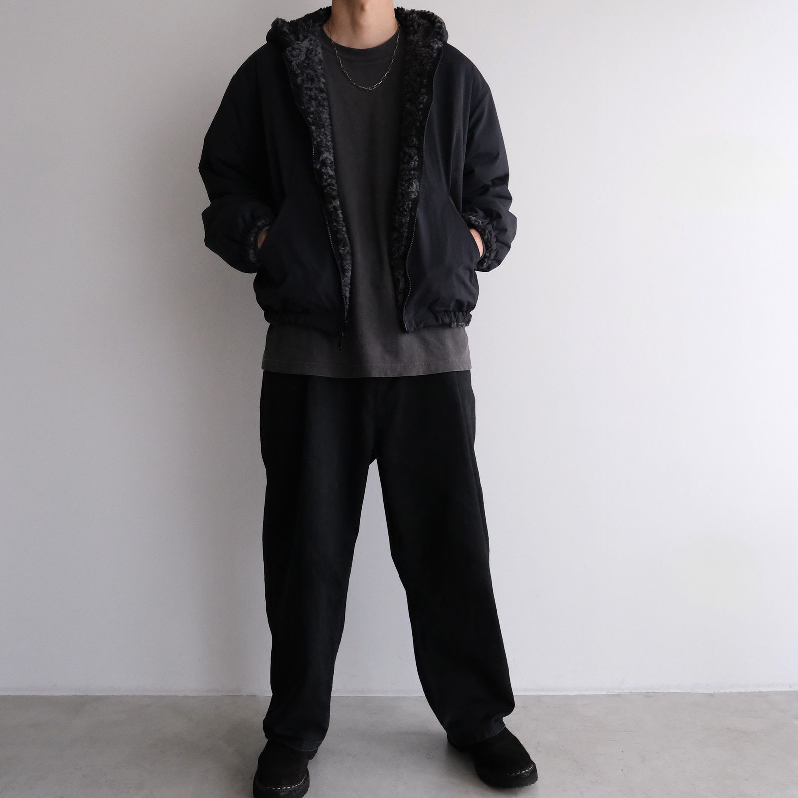 DYG Reversible Sherpa Hoody -ブルゾン-（Black / ブラック）