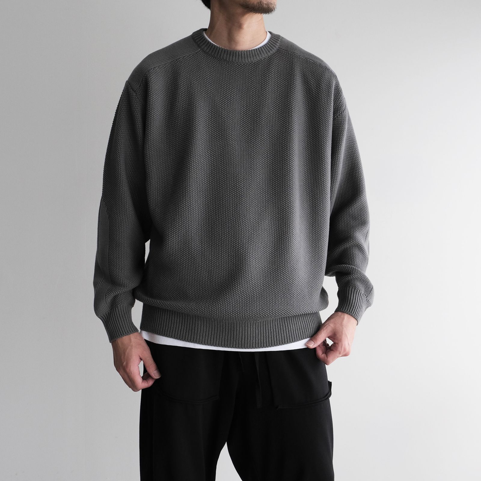 Soft Wool Command Sweather -ニット-（Stone Gray / ストーングレー）GU263-80600