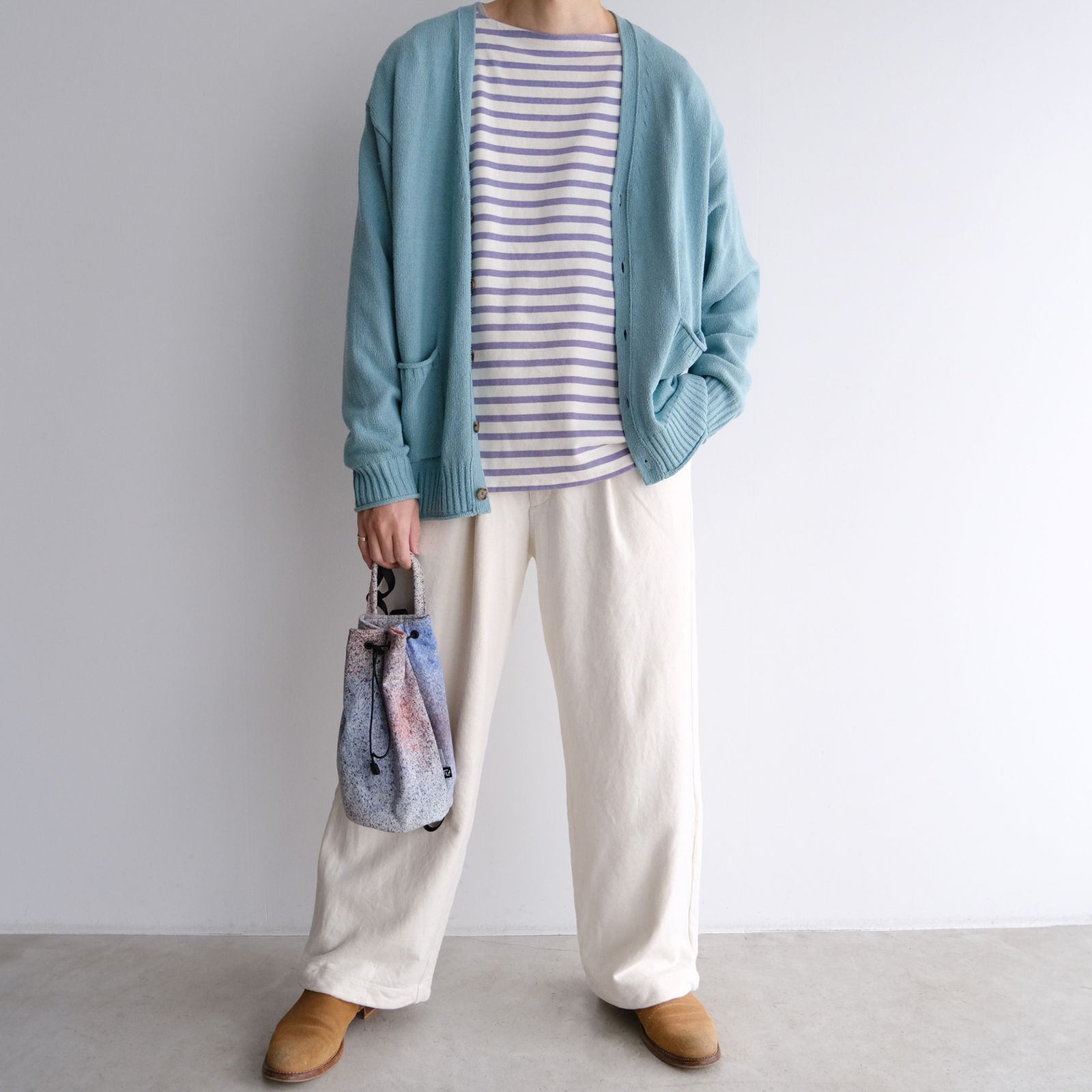 UNIVERSAL PRODUCTS - 『Silk Knit Cardigan』-カーディガン-（ L.BLUE 